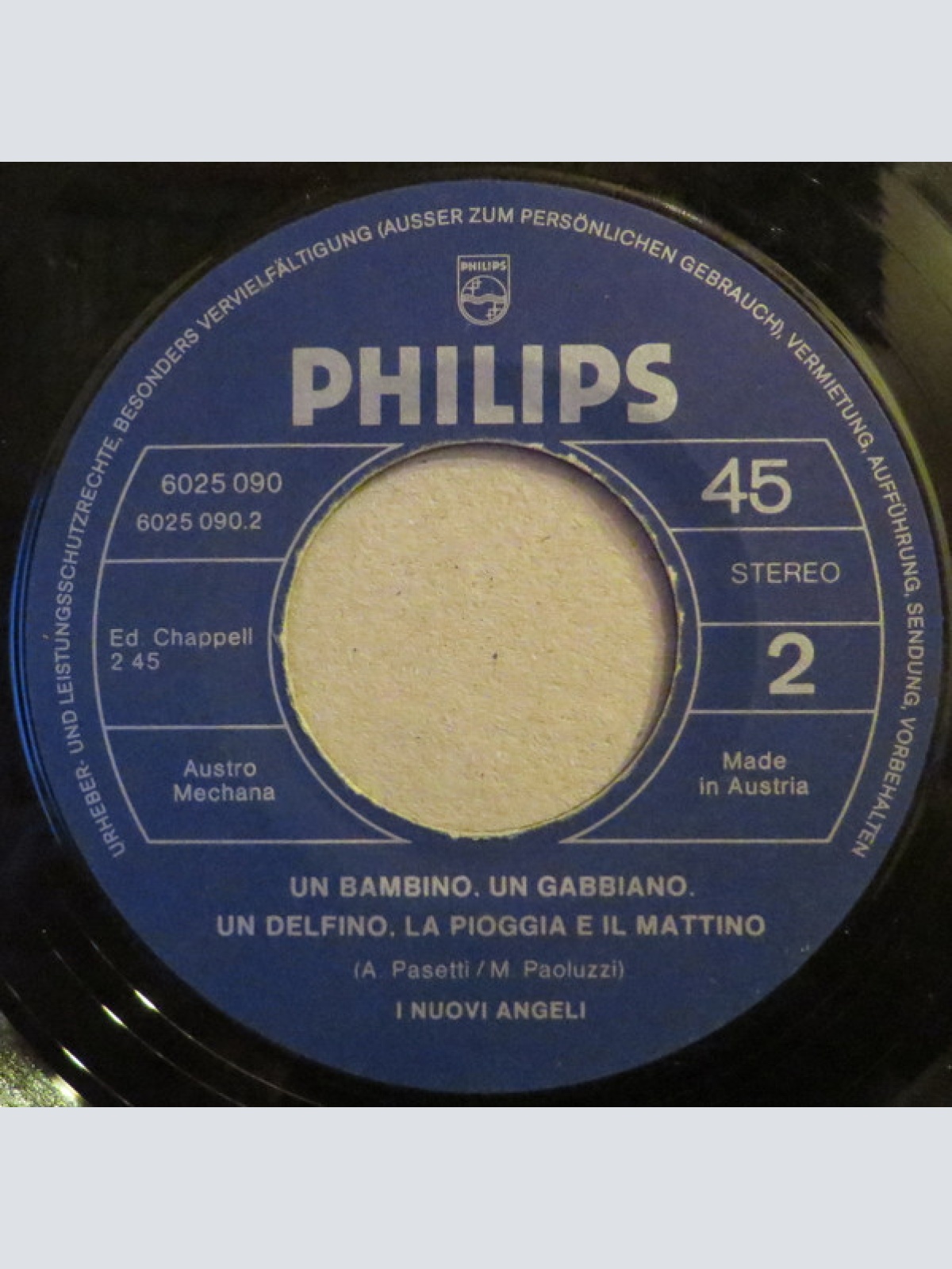 Vinyl / I Nuovi Angeli - La Povera Gente