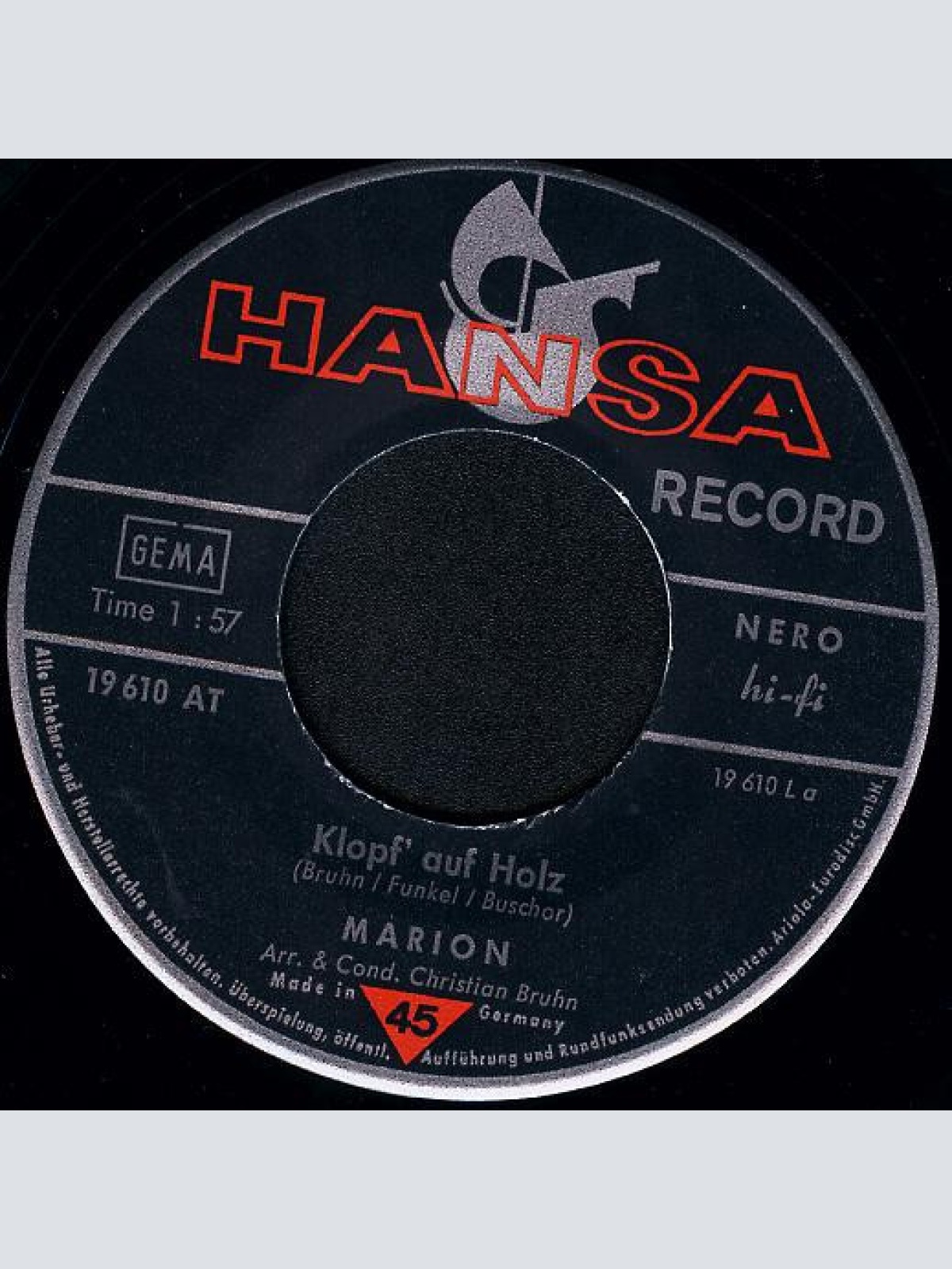 Vinyl / Marion* - Klopf Auf Holz