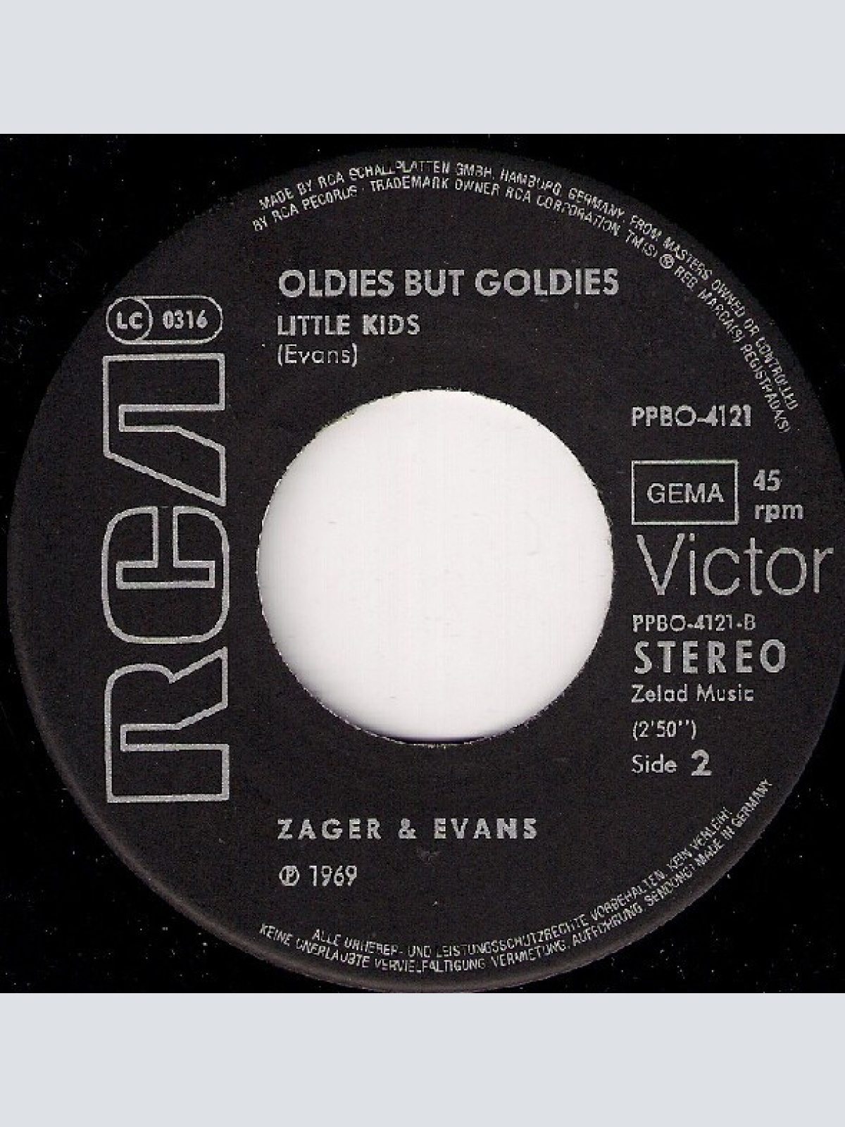 Vinyl / Zager & Evans - In The Year 2525 / Little Kids