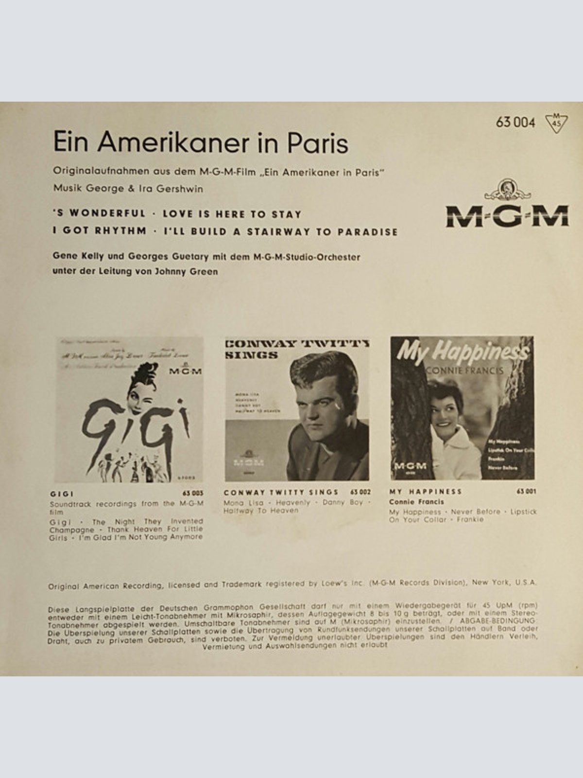 Vinyl / Gene Kelly, Georges Guétary - Ein Amerikaner In Paris