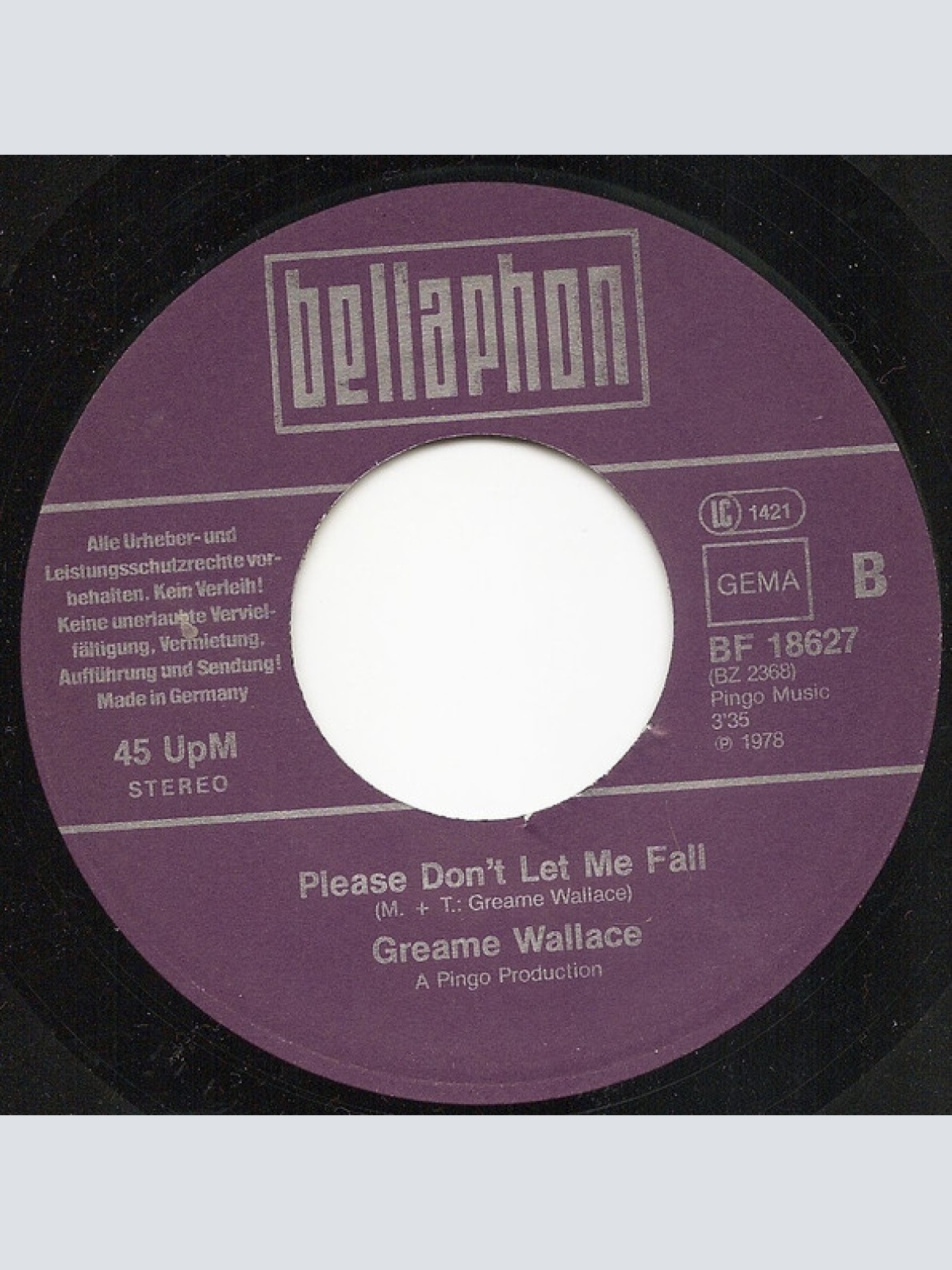 Vinyl / Greame Wallace - Little Gypsy Queen