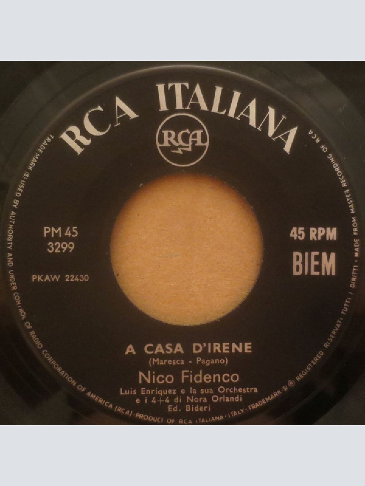 Vinyl / Nico Fidenco - A Casa D'Irene