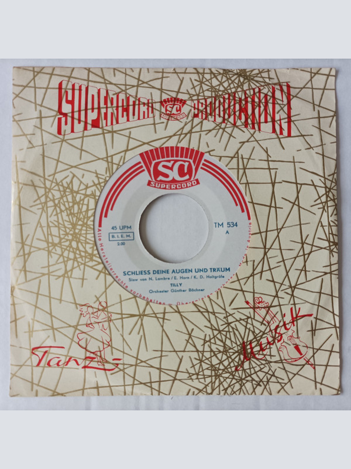 Vinyl / Tilly (2), Orchester Günther Böchner - Schliess Deine Augen Und Träum