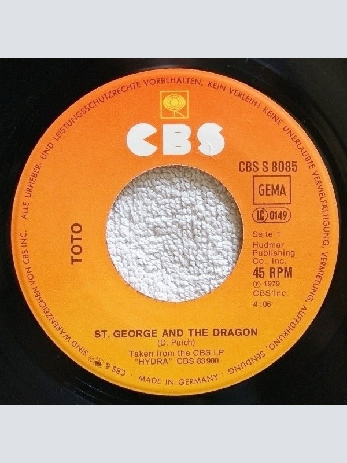Vinyl / Toto - St. George And The Dragon