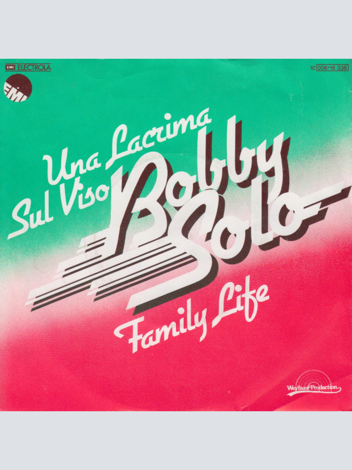 Vinyl / Bobby Solo - Una Lacrima Sul Viso