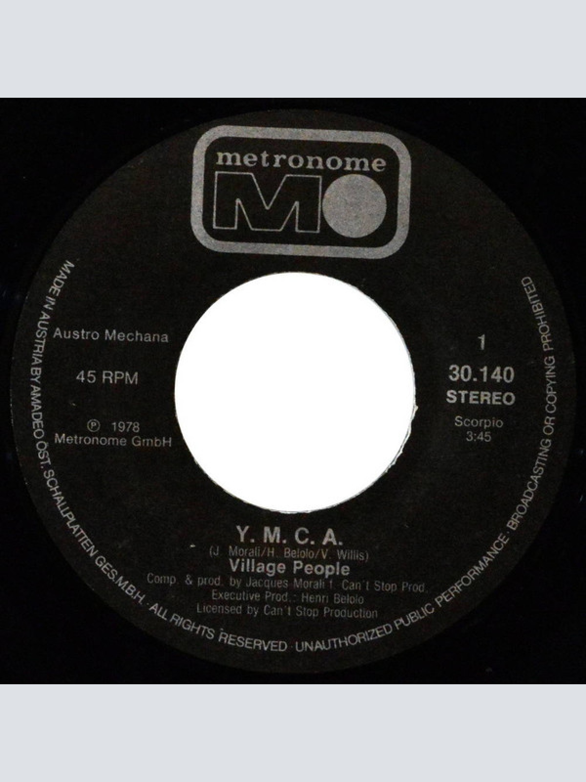 Vinyl / Village People - Y.M.C.A.
