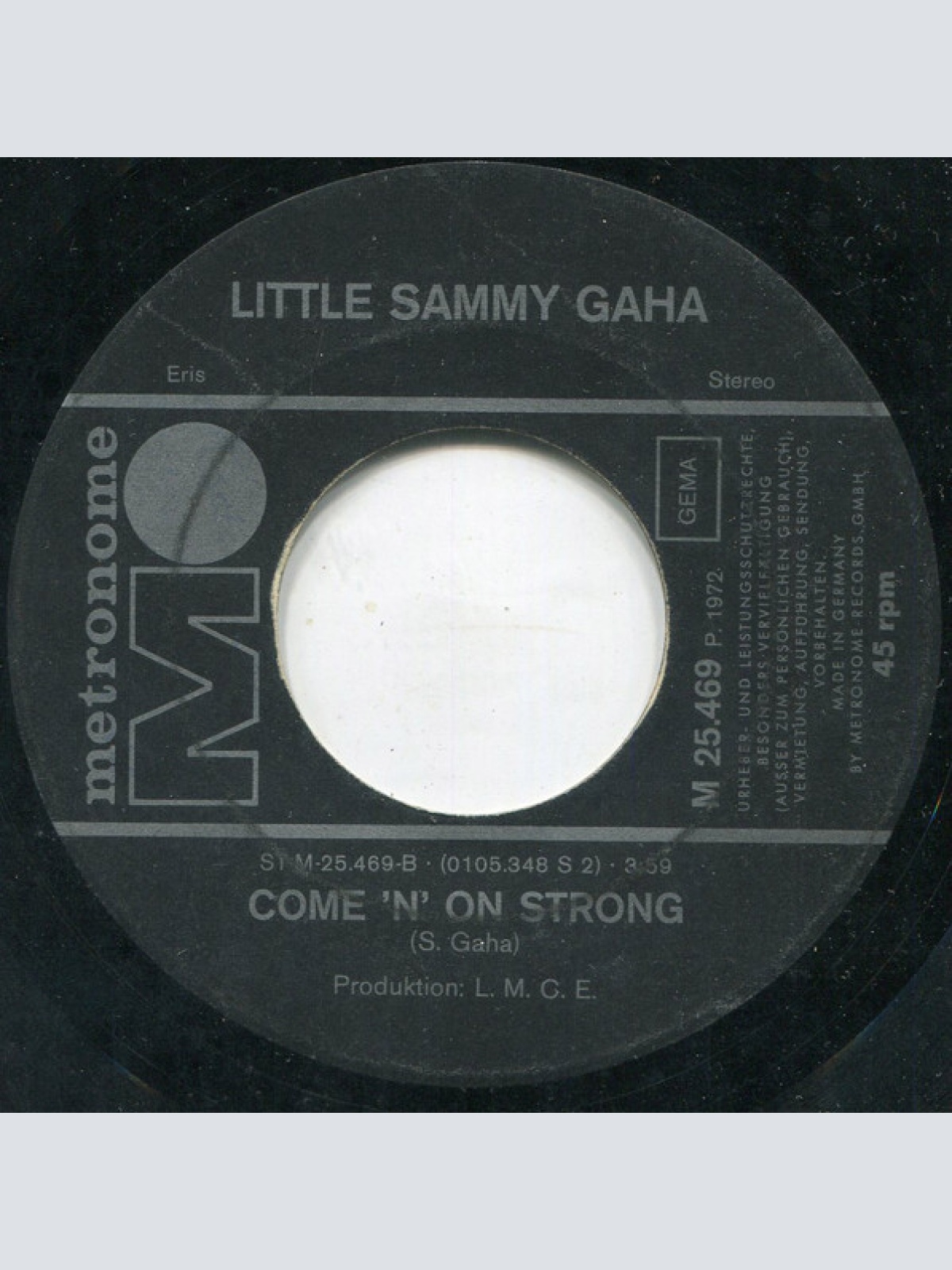 Vinyl / Little Sammy Gaha - Rock 'N' Roll Is Back Again