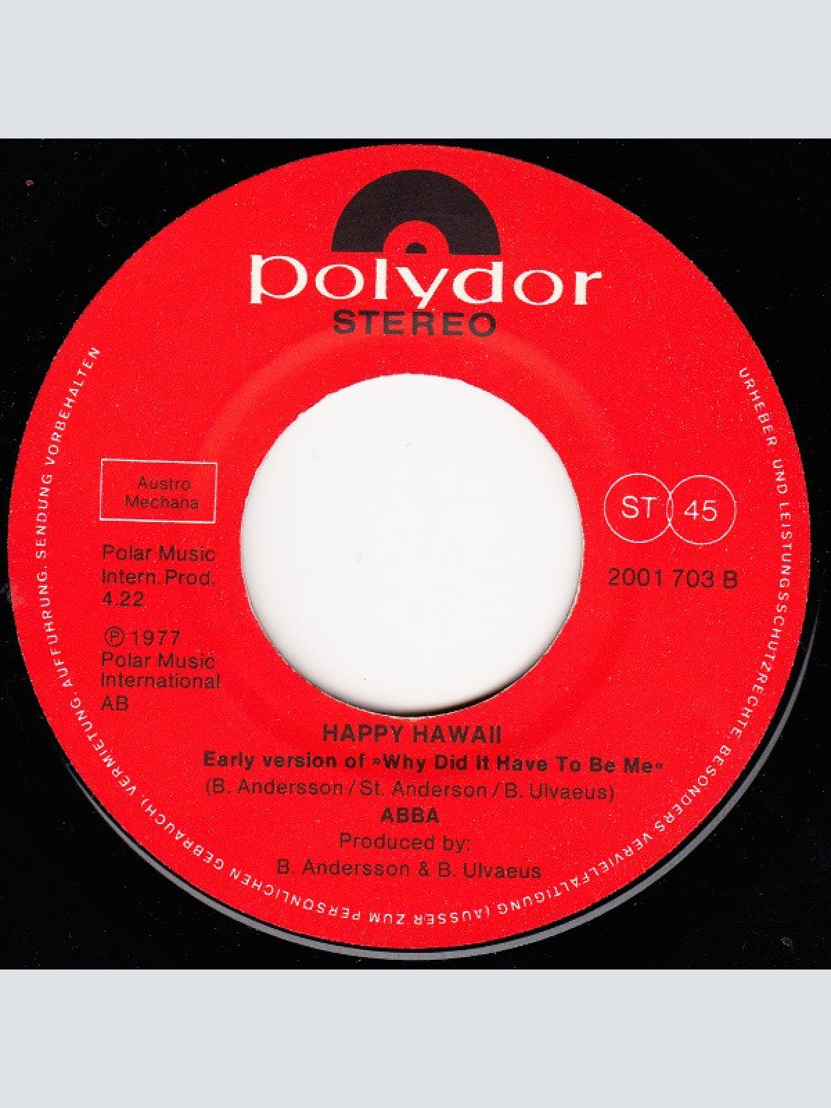 Vinyl / ABBA - Knowing Me, Knowing You