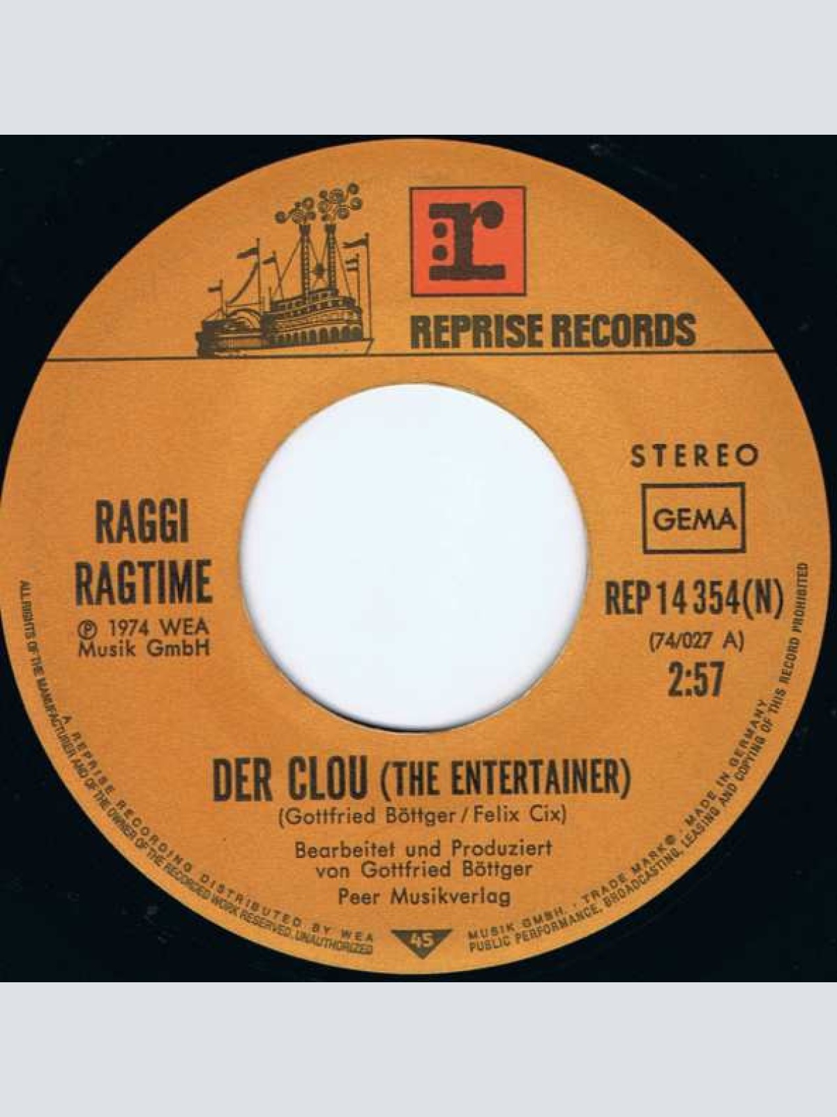 Vinyl / Raggi Ragtime - Der Clou (The Entertainer)