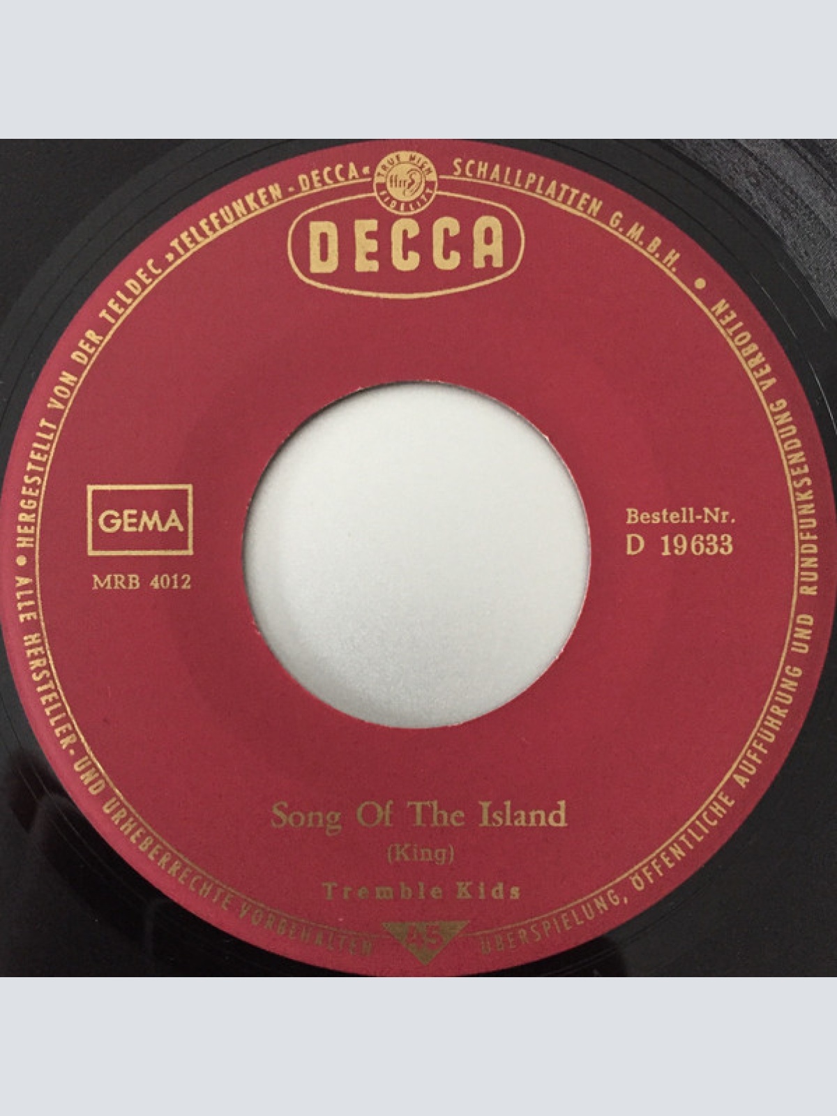 Vinyl / The Tremble Kids - Song Of The Island / Malta