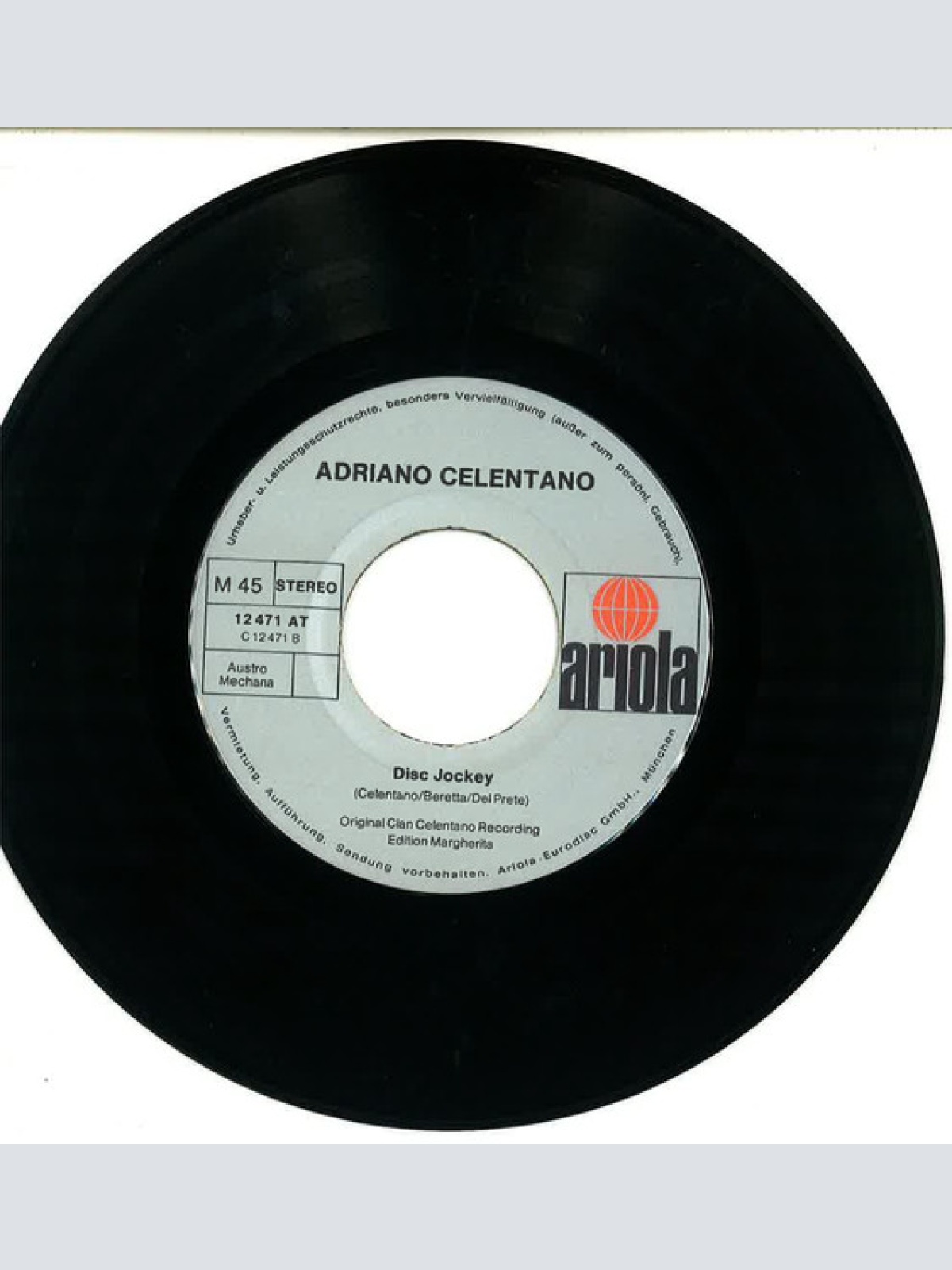Vinyl / Adriano Celentano - Prisencolinensinainciusol / Disc Jockey