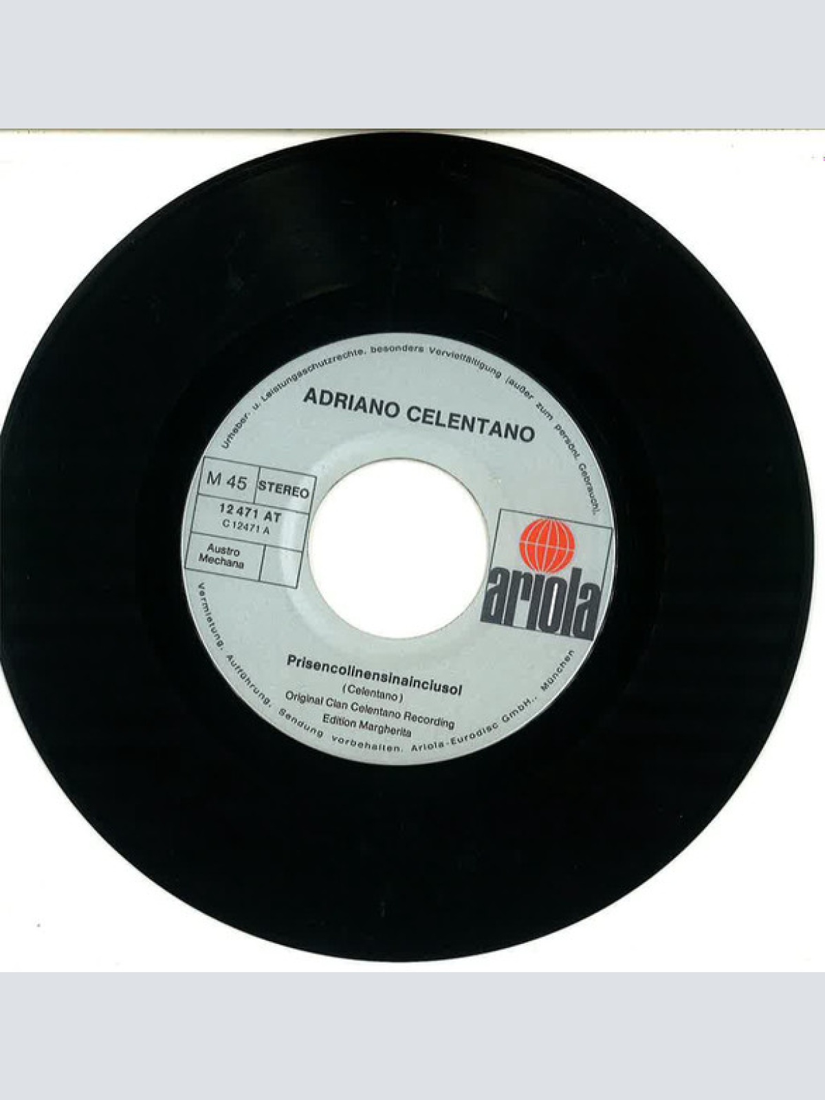 Vinyl / Adriano Celentano - Prisencolinensinainciusol / Disc Jockey