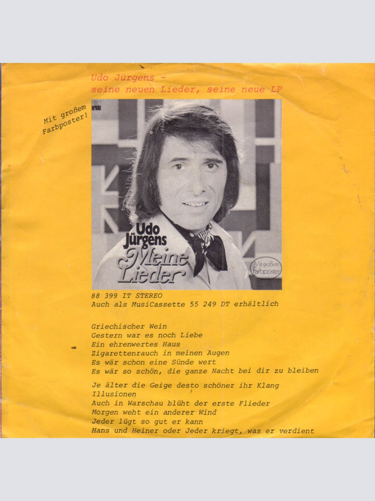 Vinyl / Udo Jürgens - Griechischer Wein