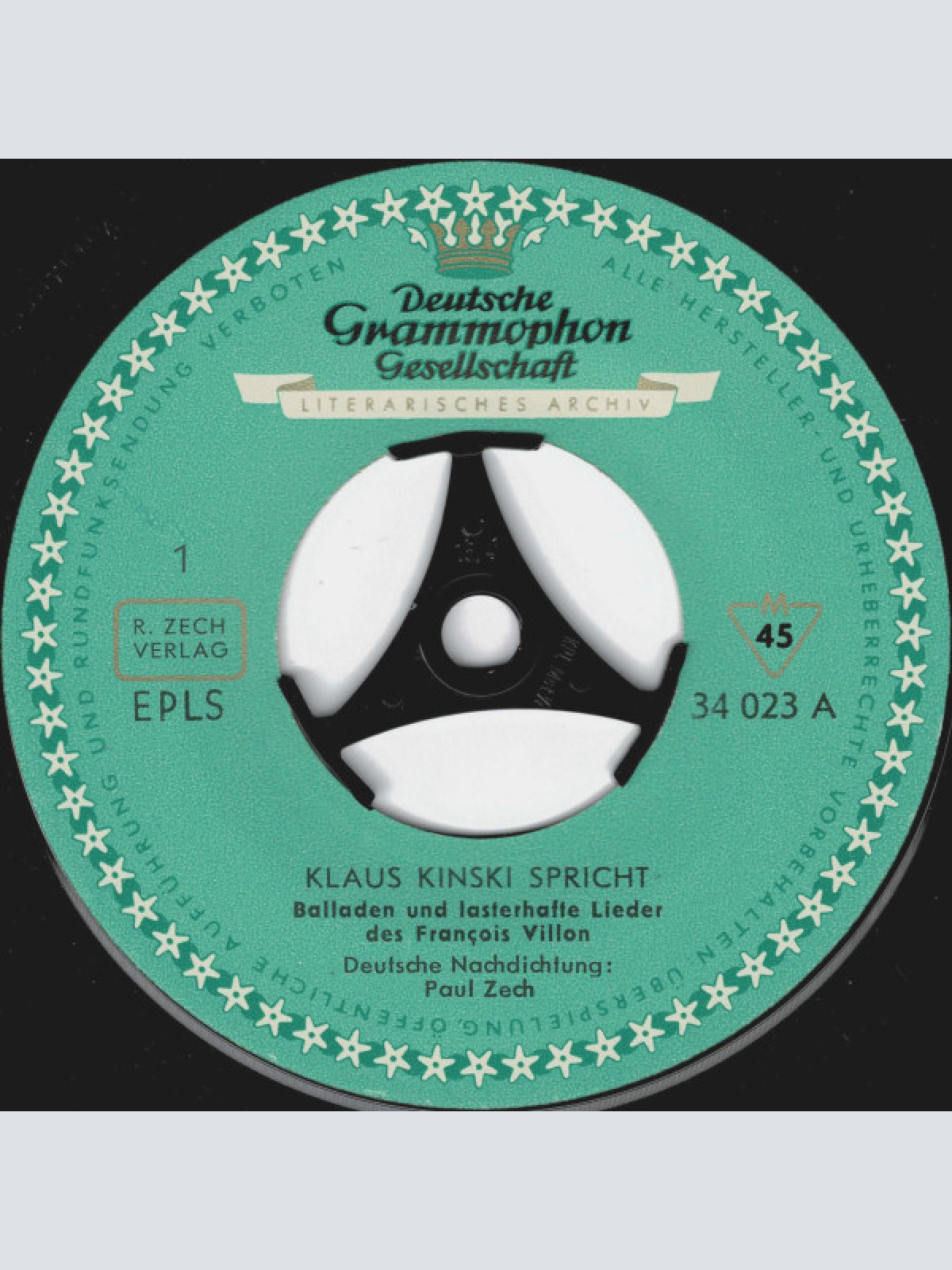 Vinyl / Klaus Kinski - Kinski Spricht Balladen Und Lasterhafte Lieder Des François Villon