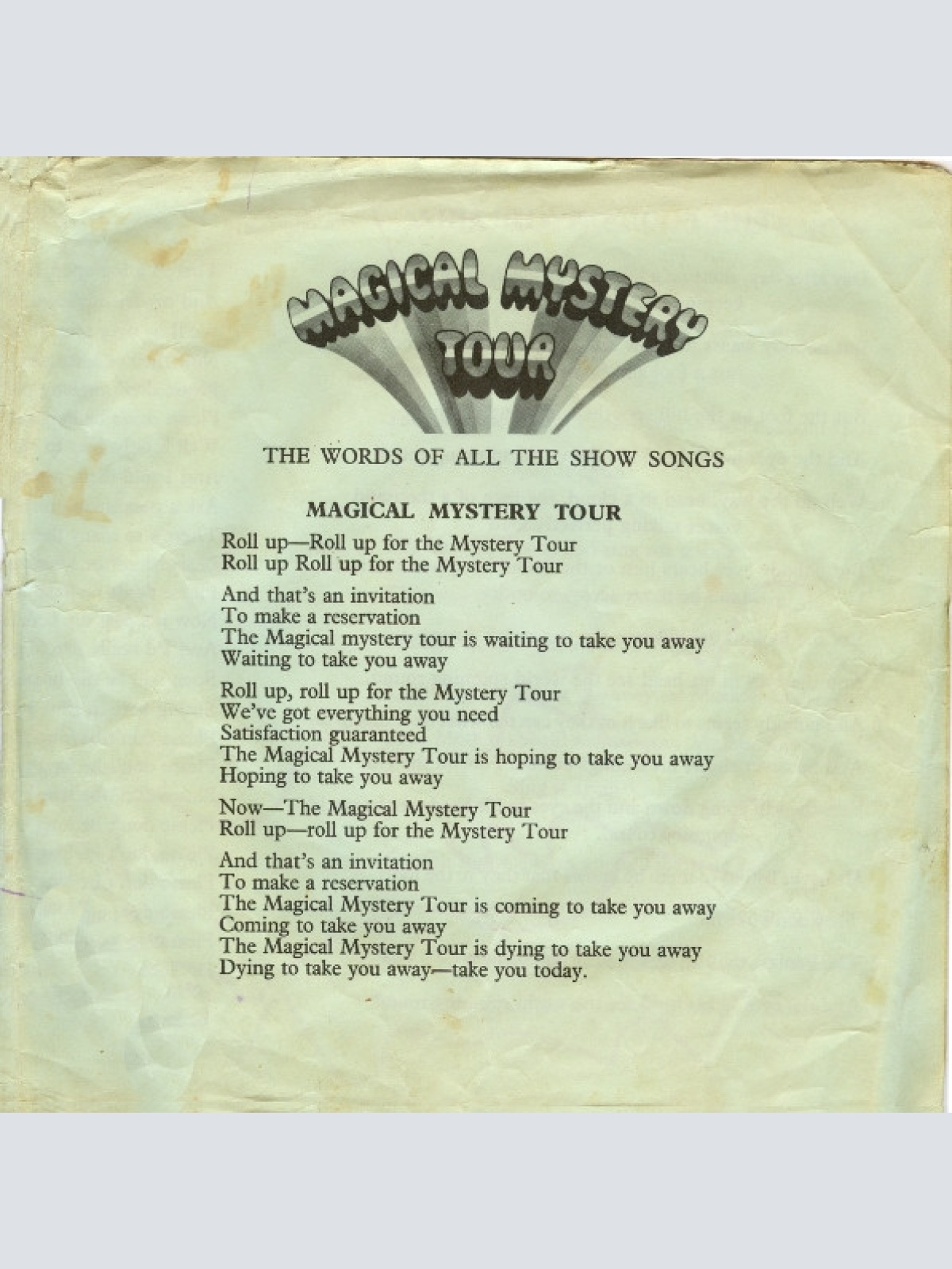 Vinyl / The Beatles - Magical  Mystery Tour