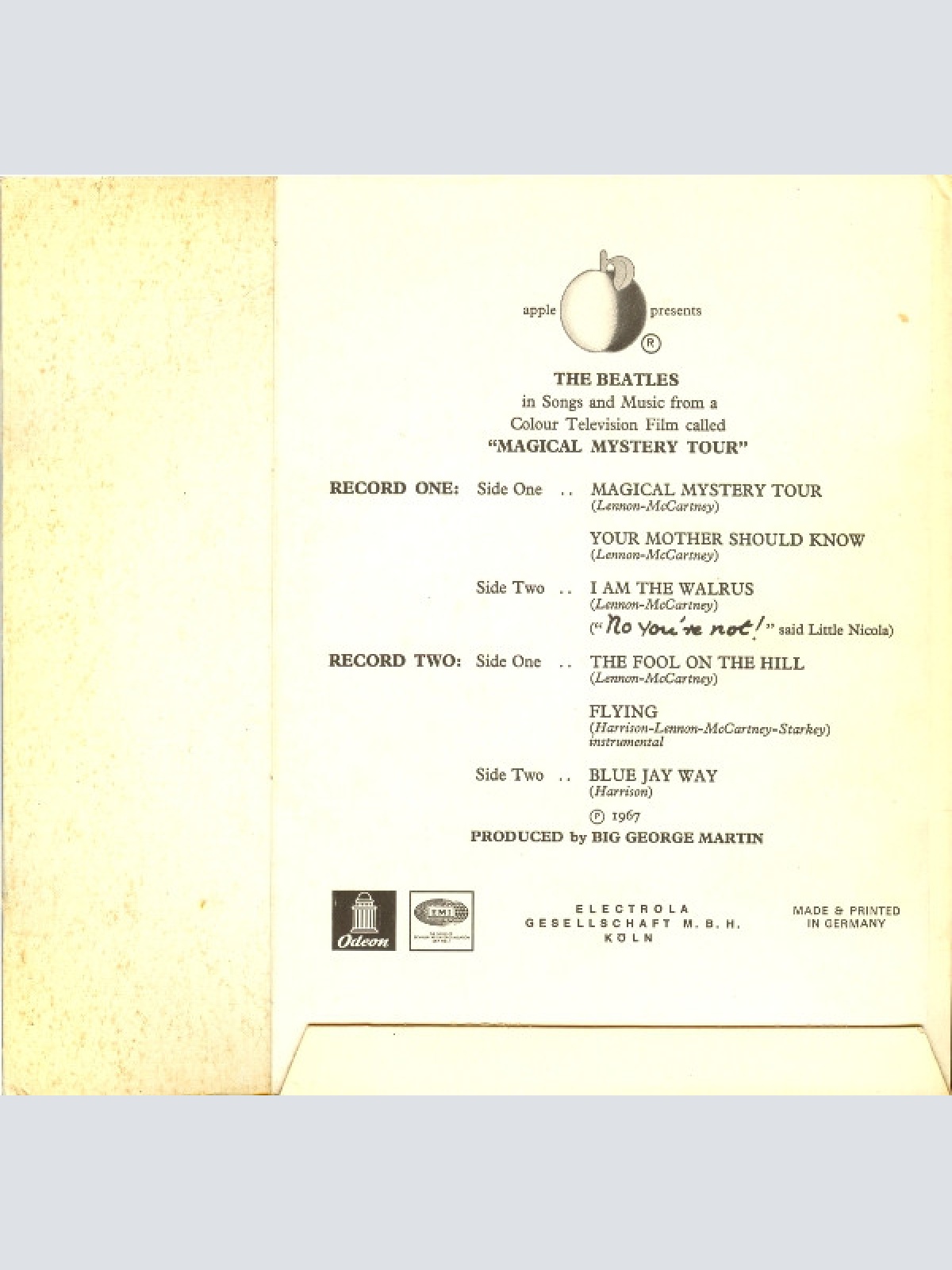 Vinyl / The Beatles - Magical  Mystery Tour