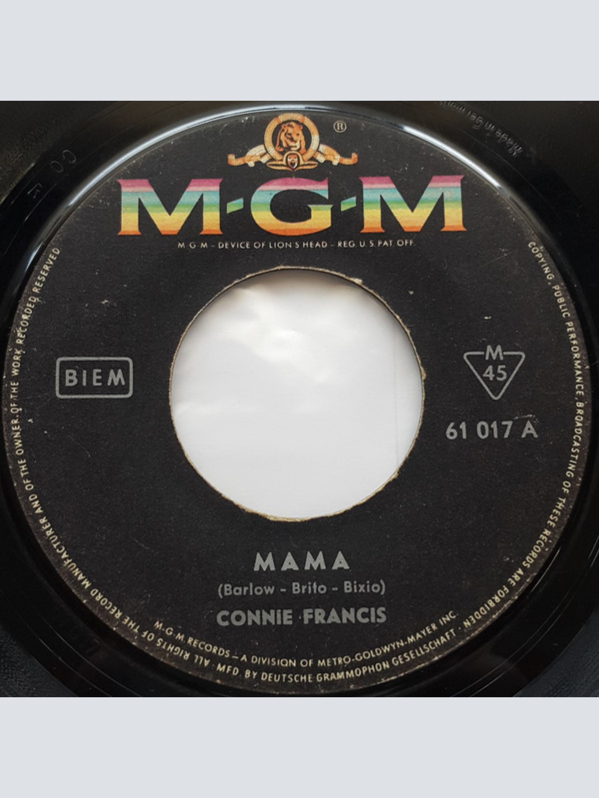Vinyl / Connie Francis - Mama