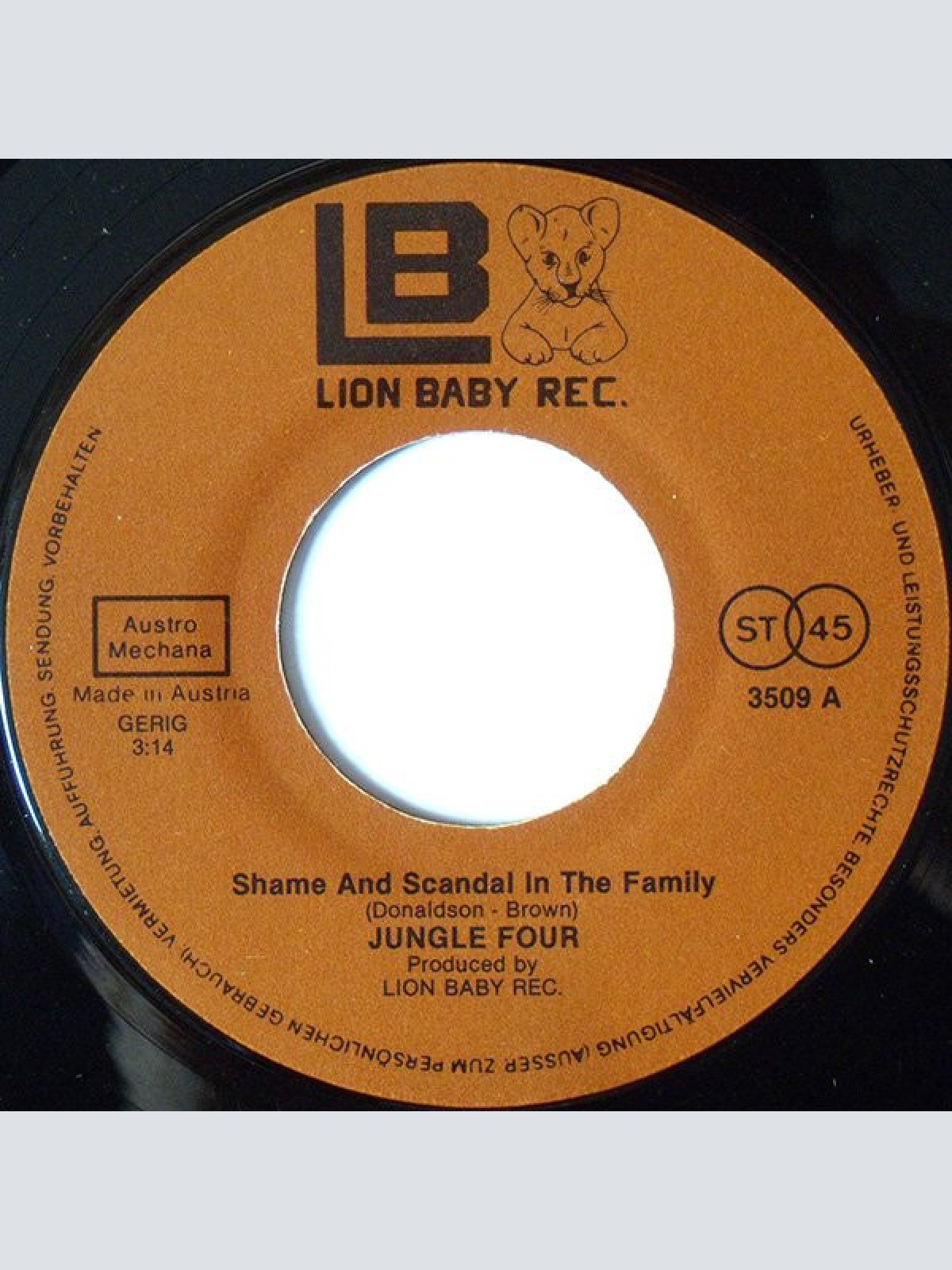 Vinyl / Jungle Four - Shame And Scandale In The Family