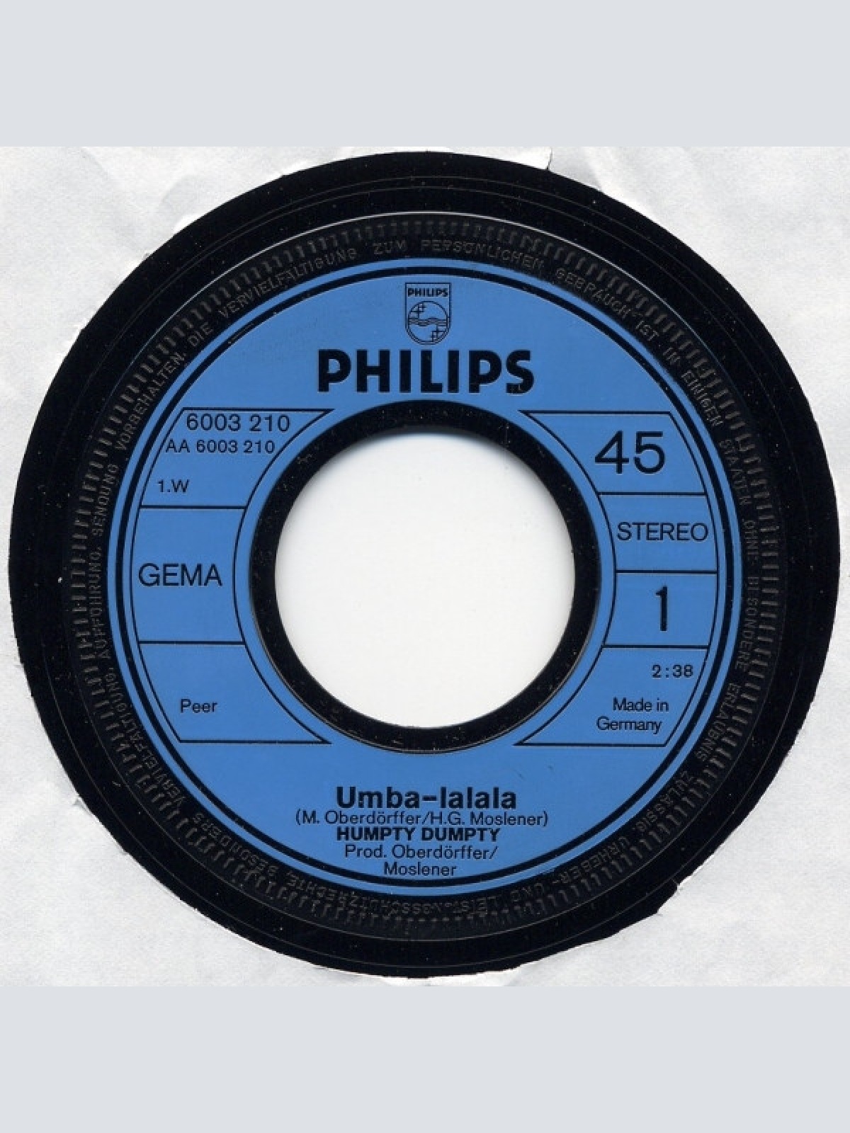 Vinyl / Humpty Dumpty (9) - Umba-La-La-La