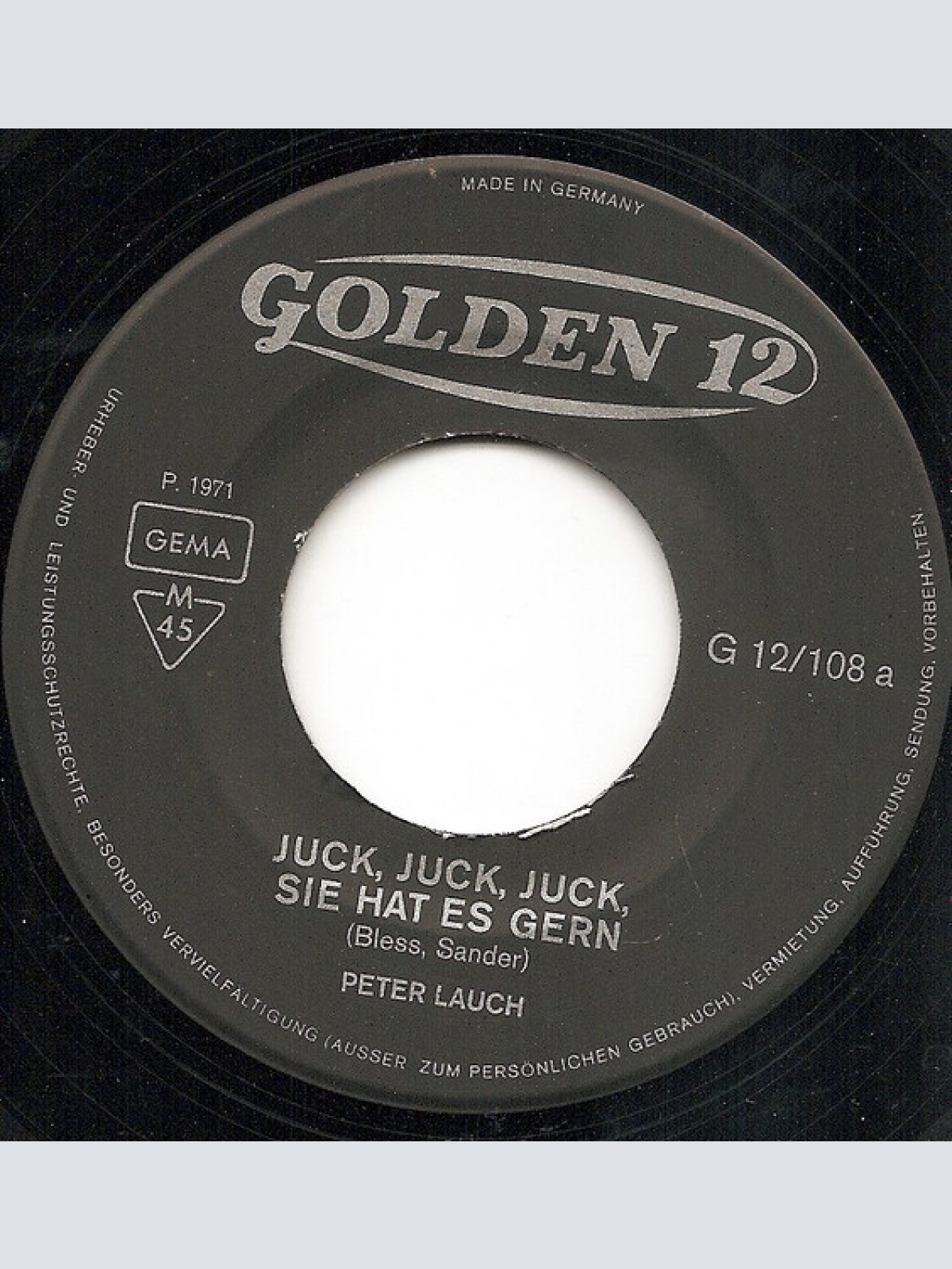Vinyl / Peter Lauch - Juck, Juck, Juck, Sie Hat Es Gern
