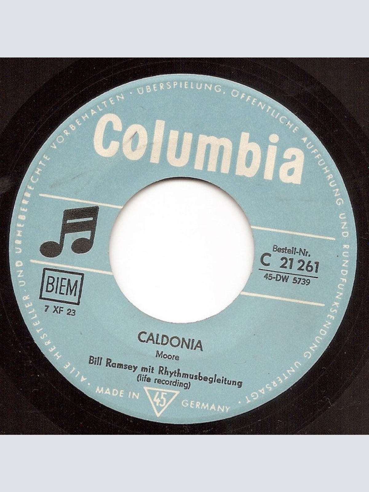 Vinyl / Bill Ramsey - Caldonia / Big Fat Mama