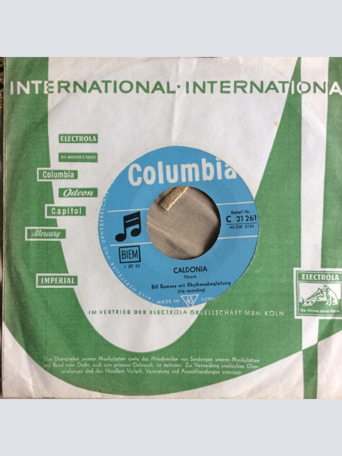 Vinyl / Bill Ramsey - Caldonia / Big Fat Mama