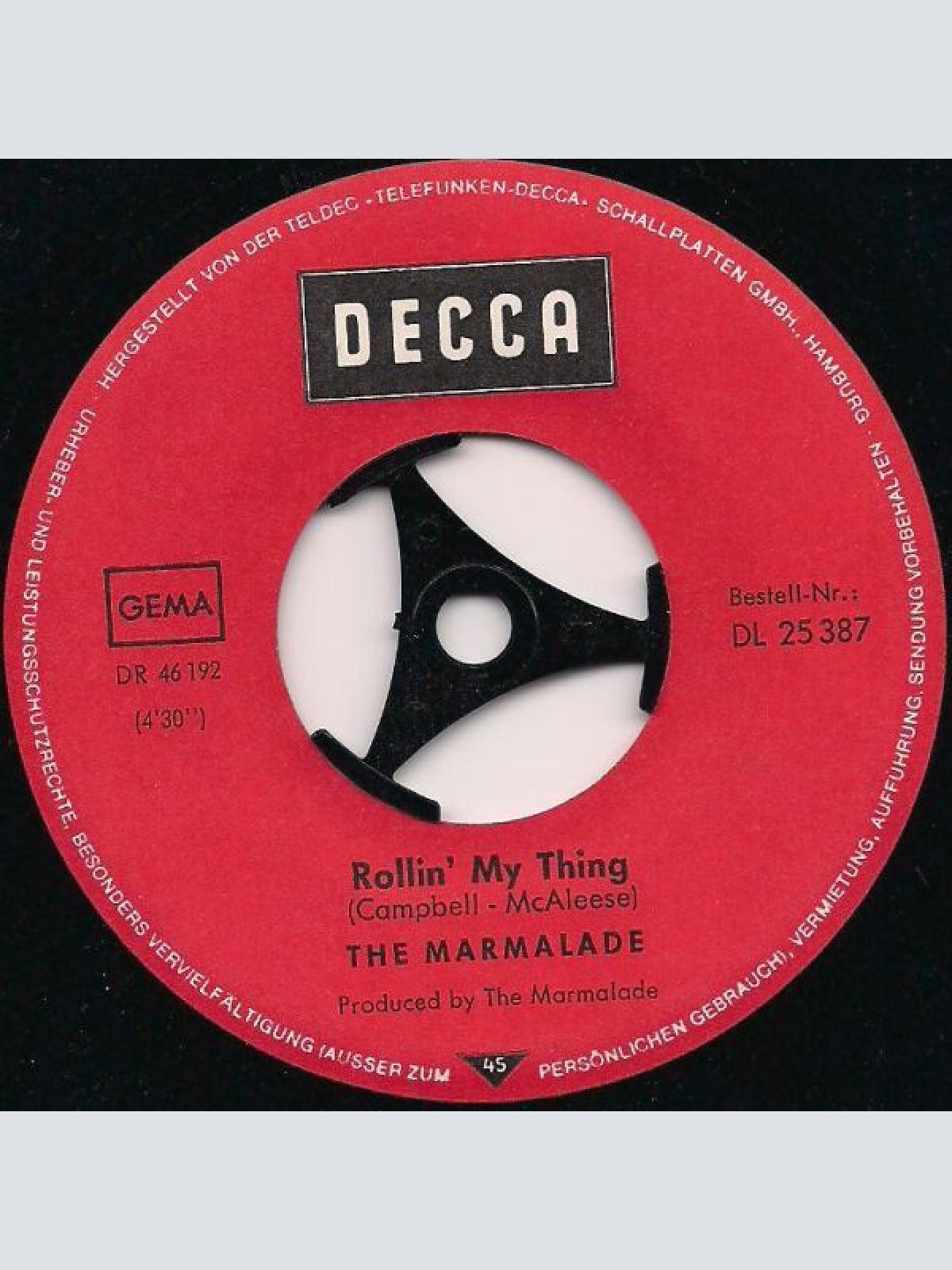 Vinyl / The Marmalade - Reflections Of My Life