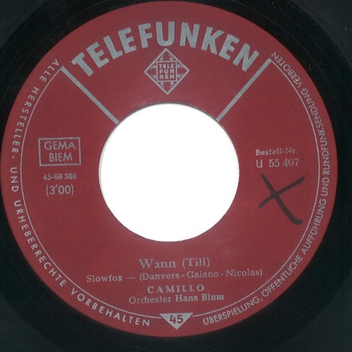 Vinyl / Camillo* - Wann / Koulouba
