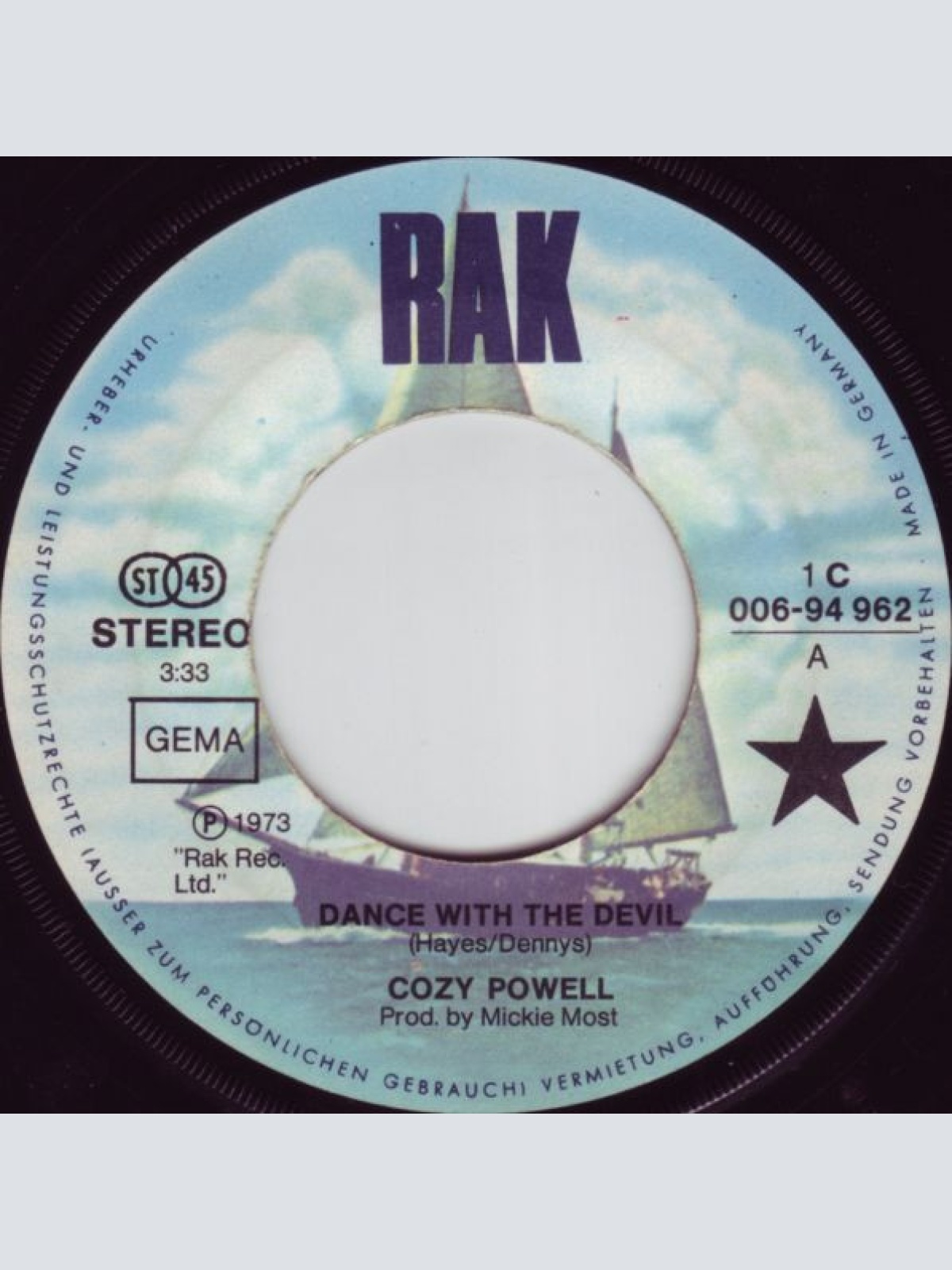 Vinyl / Cozy Powell - Dance With The Devil