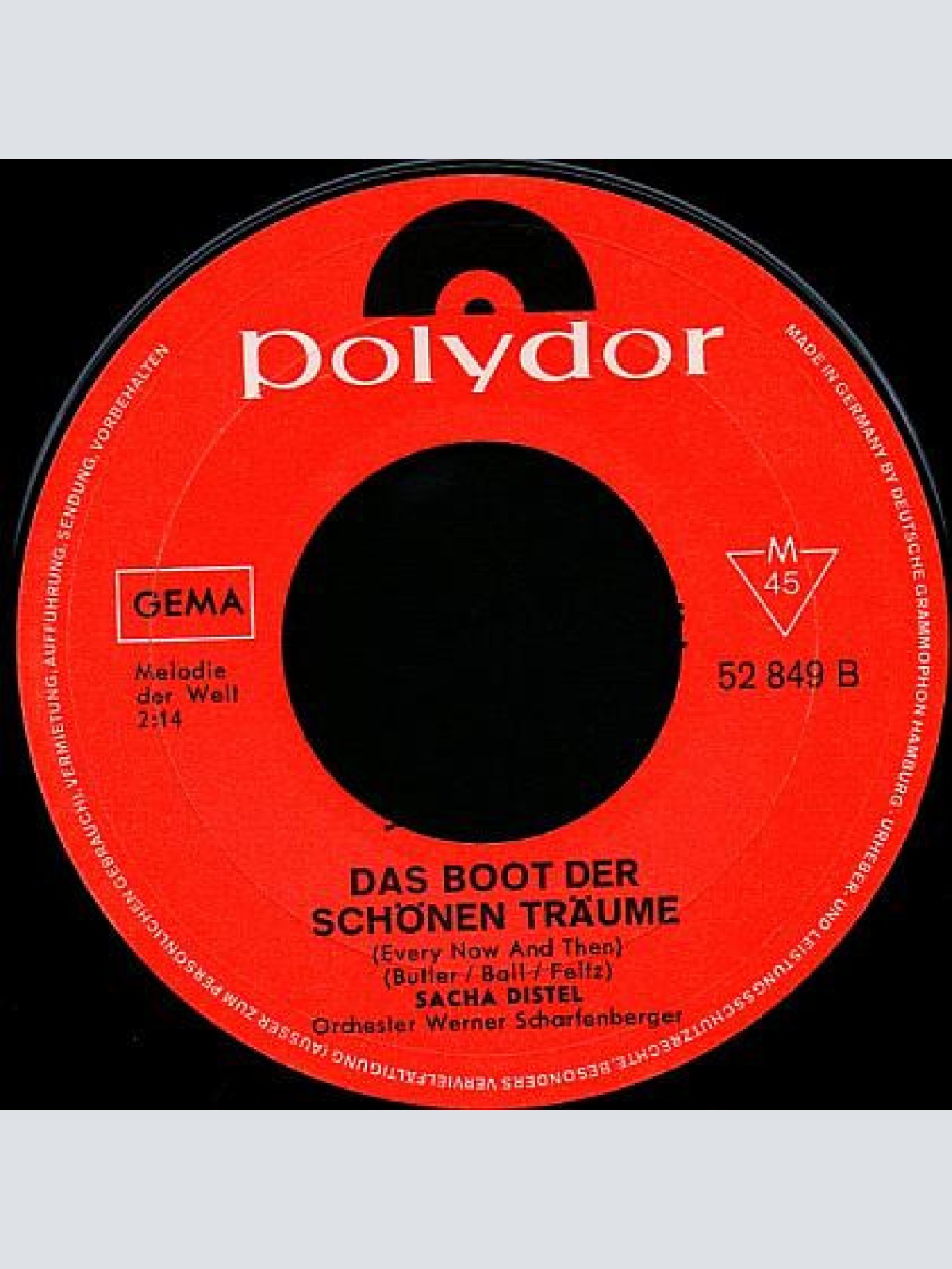 Vinyl / Sacha Distel - Irene Von Avignon