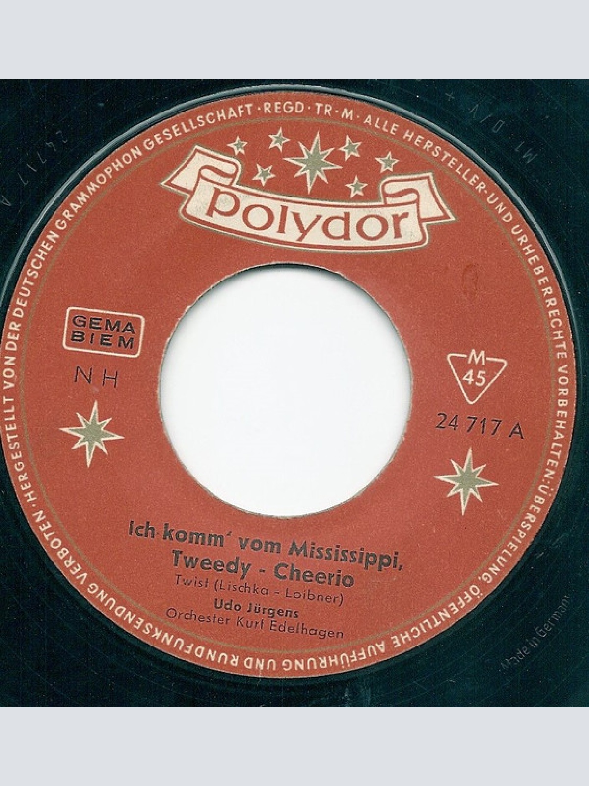 Vinyl / Udo Jürgens - Ich Komm' Vom Mississippi, Tweedy - Cheerio