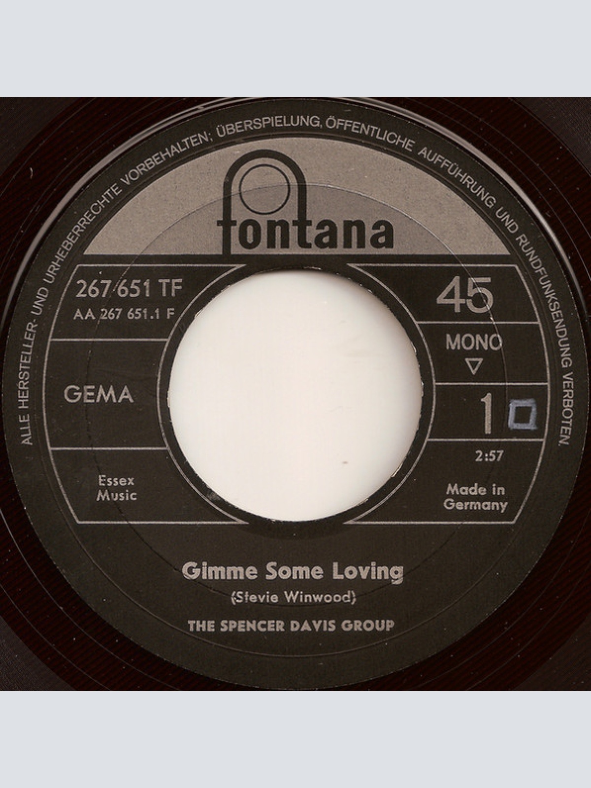 Vinyl / The Spencer Davis Group - Gimme Some Loving