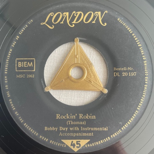 Vinyl / Bobby Day - Rockin' Robin / Over And Over