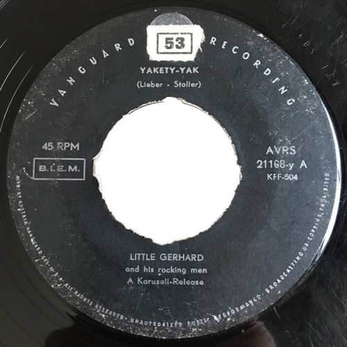 Vinyl / Little Gerhard And His Rocking Men - Yakety Yak / I Know Where I'M Goin