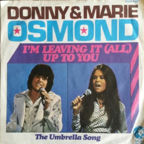 Vinyl / Donny & Marie Osmond - I'm Leaving It (All) Up To You