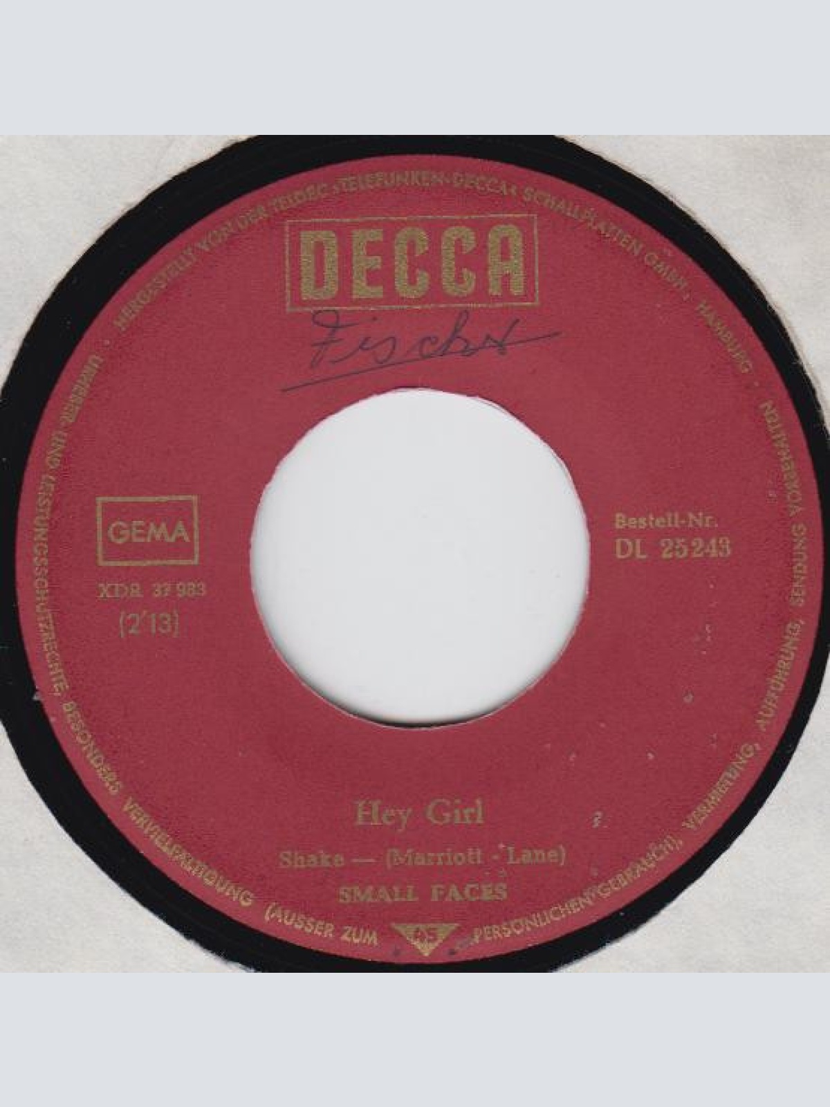 Vinyl / Small Faces - Hey Girl