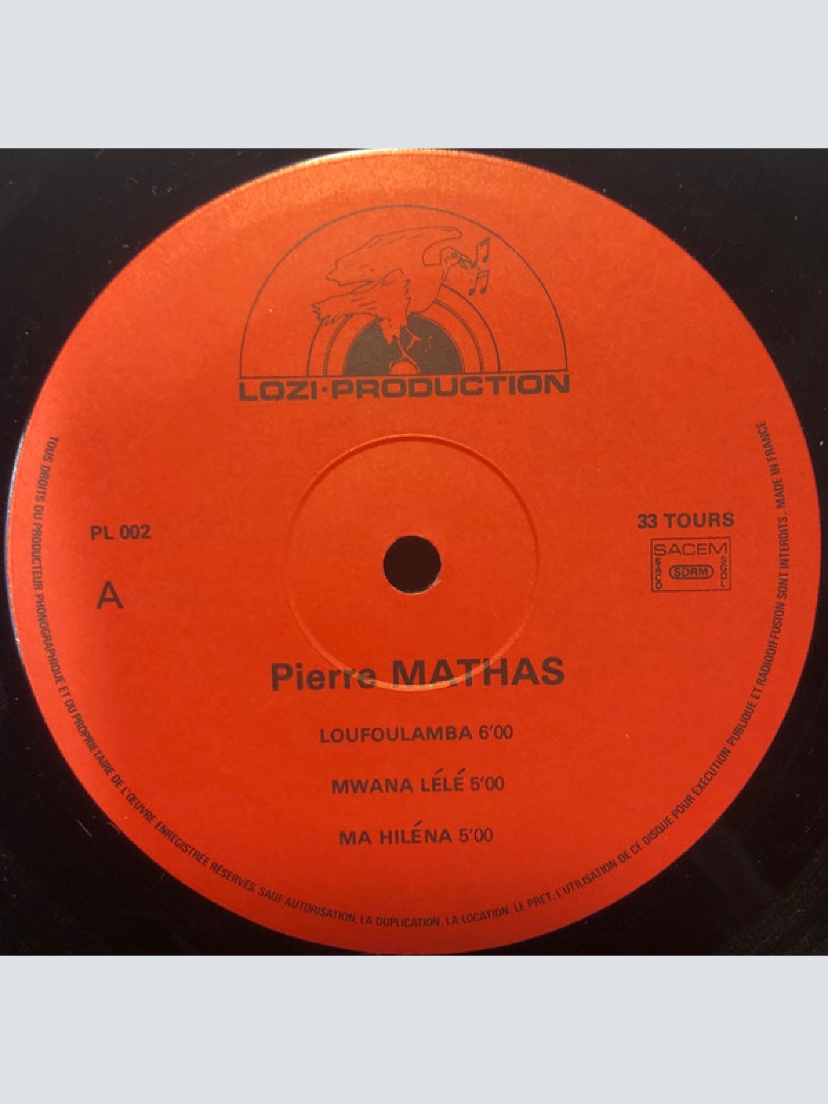 Vinyl / Pierre Mathas Et La Dansa Dansa - Chants Et Rythmes Du Congo