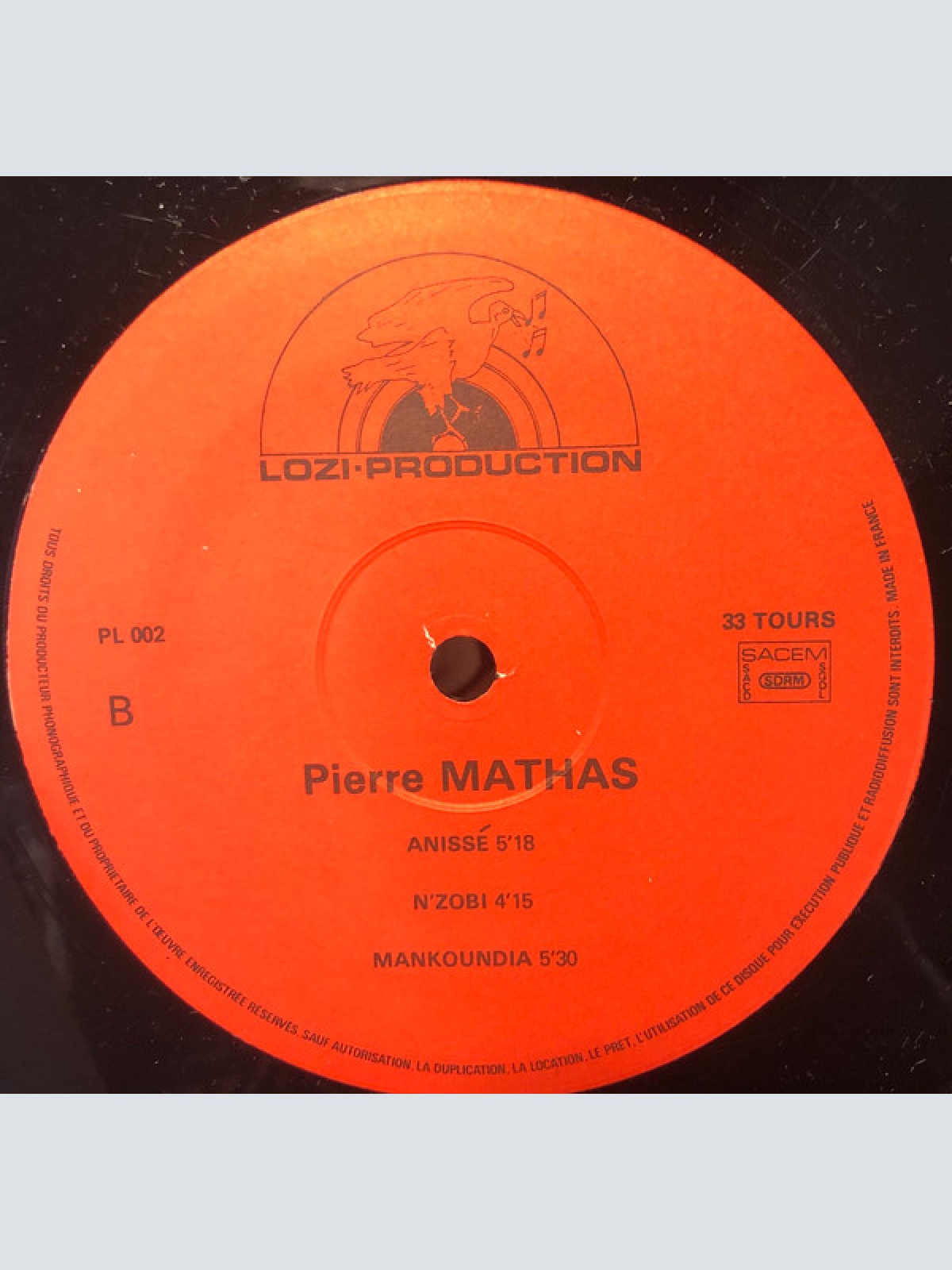 Vinyl / Pierre Mathas Et La Dansa Dansa - Chants Et Rythmes Du Congo