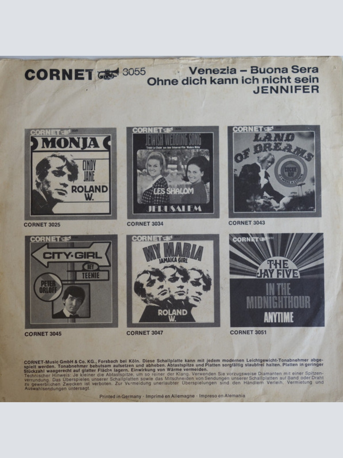 Vinyl / Jennifer (35) - Venezia Buona Sera