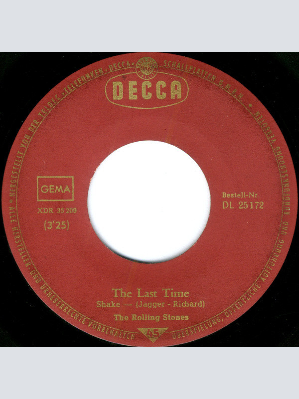 Vinyl / The Rolling Stones - The Last Time / Play With Fire