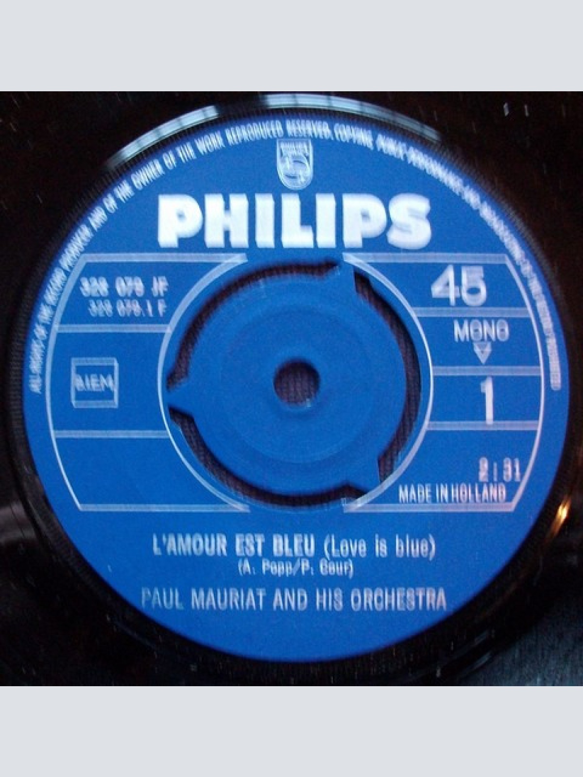 Vinyl / Paul Mauriat And His Orchestra - Love Is Blue / A Banda
