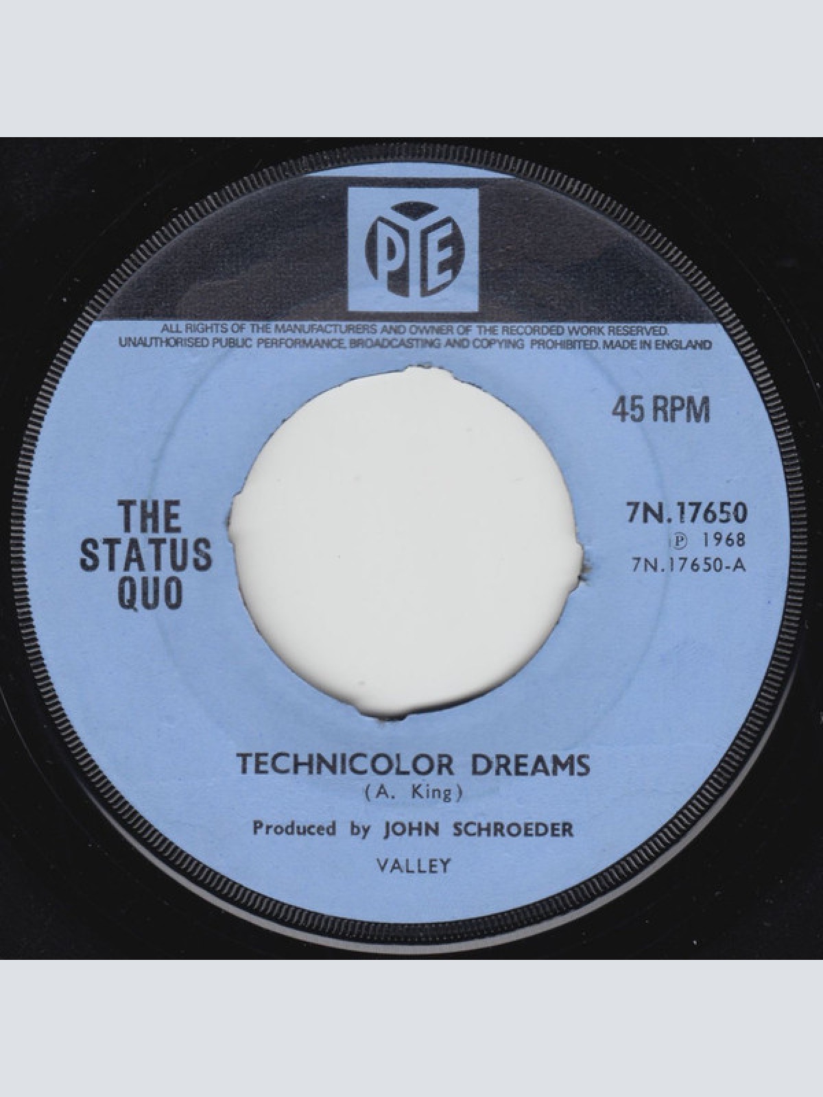 Vinyl / The Status Quo* - Technicolor Dreams