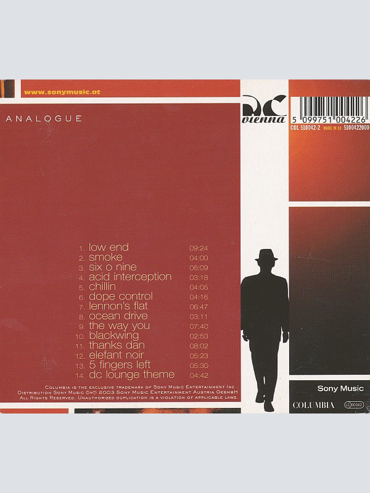 CD / Vienna D.C. - Analogue