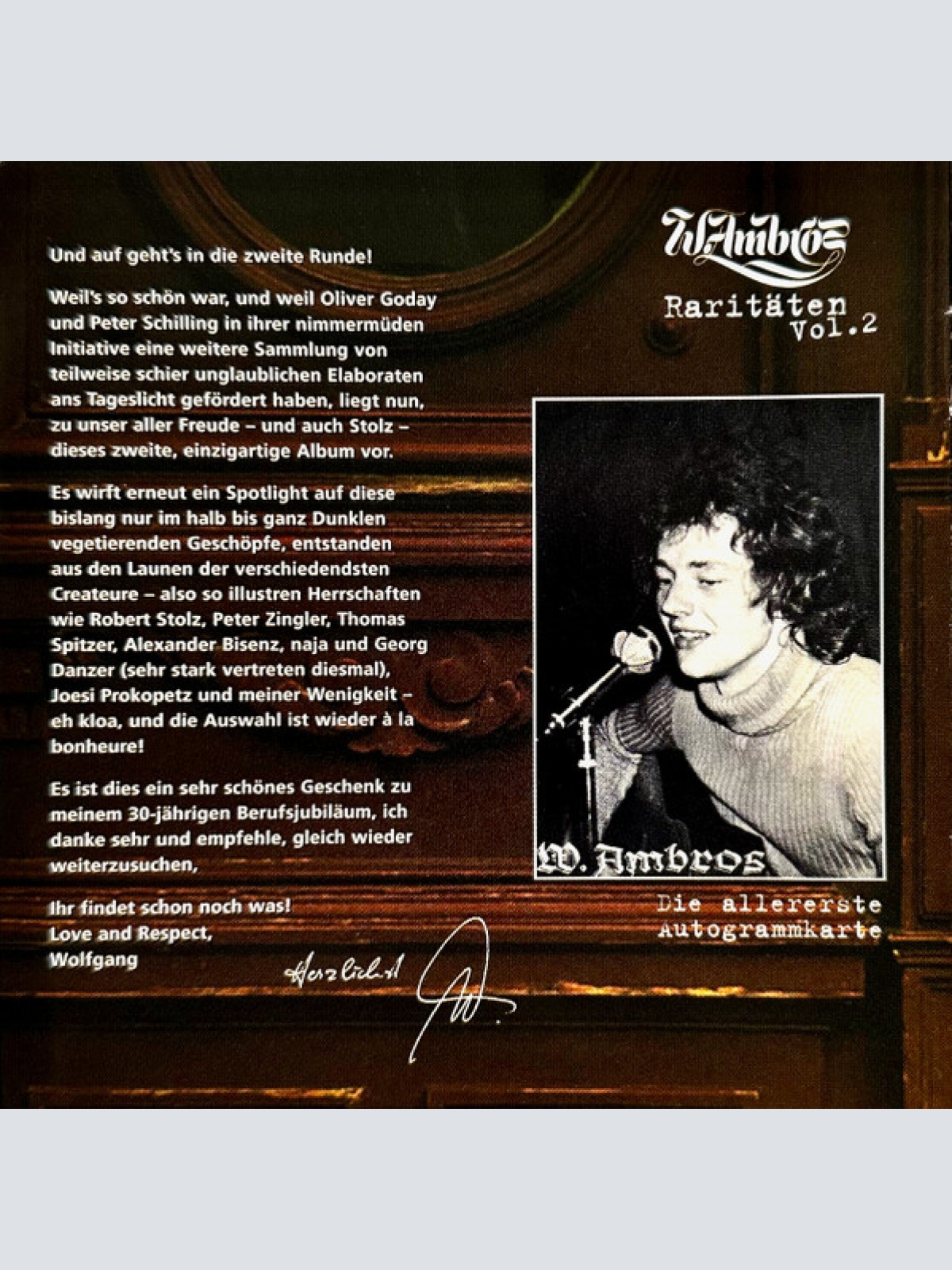 CD / W.Ambros* - Raritäten Vol. 2