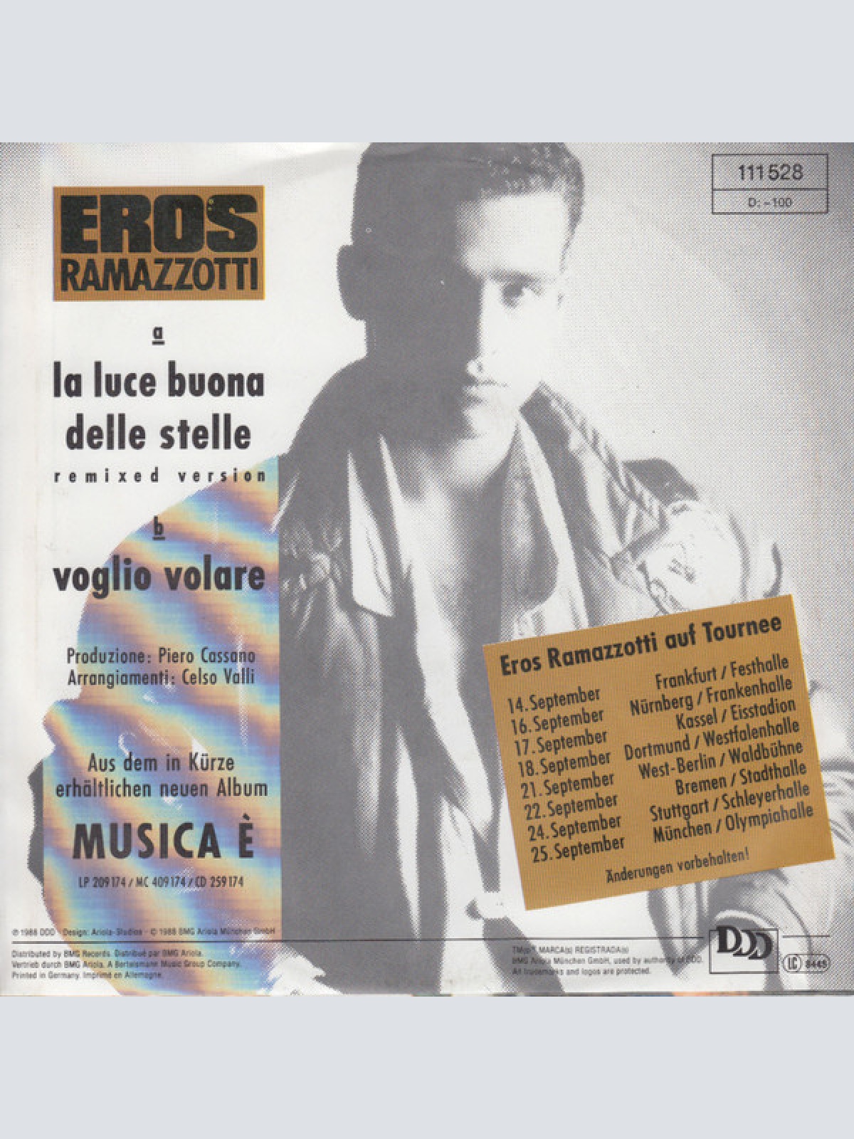 Vinyl / Eros Ramazzotti Featuring Duet With Patsy Kensit - La Luce Buona Delle Stelle (Remixed Version)
