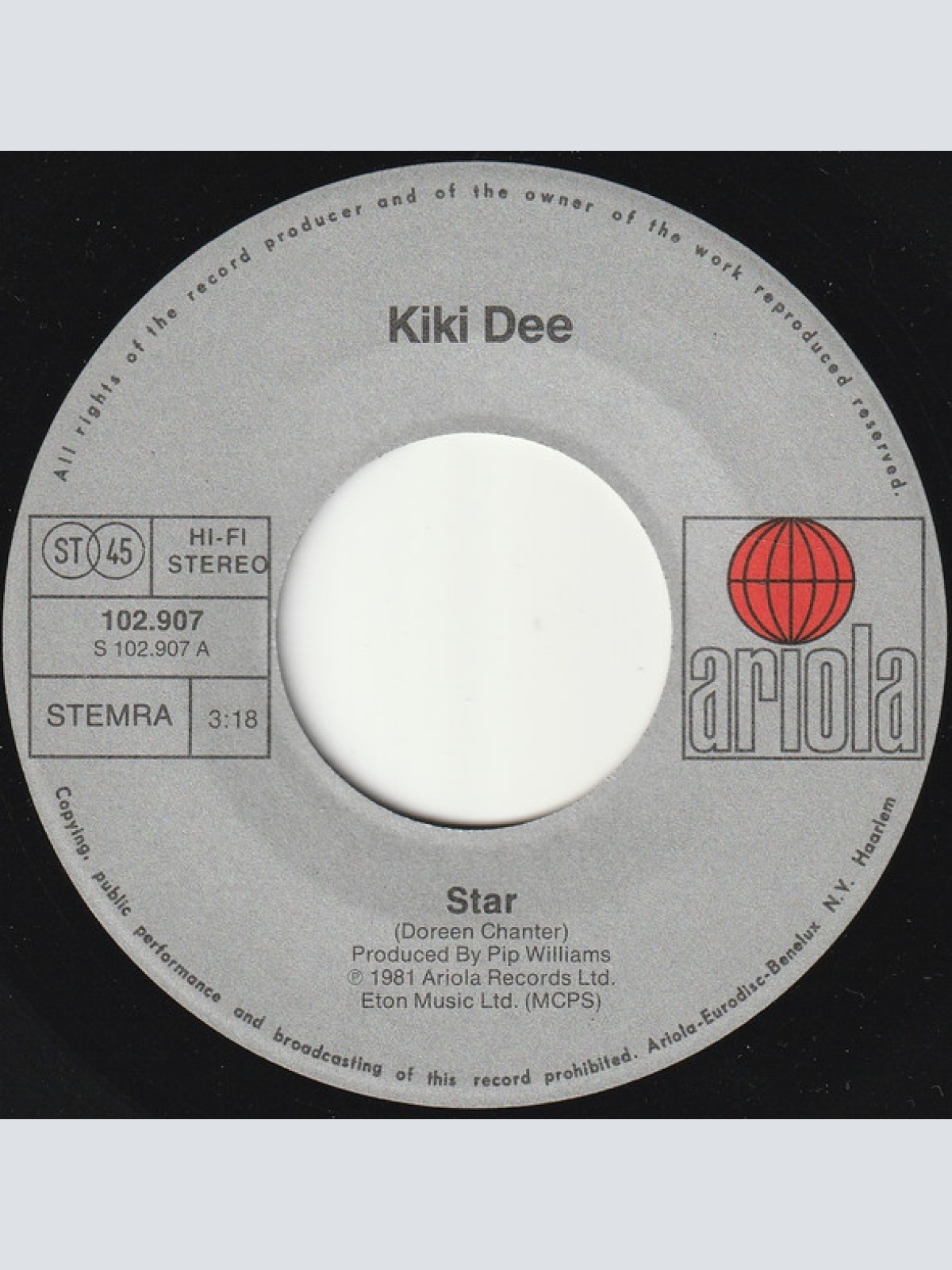 Vinyl / Kiki Dee - Star