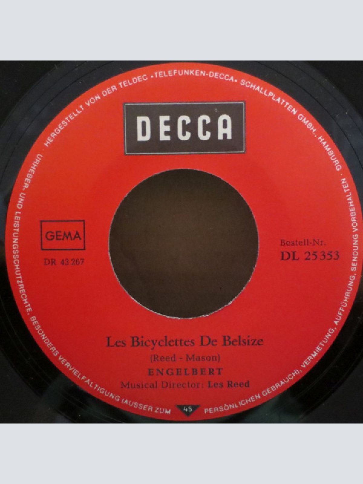 Vinyl / Engelbert* - Les Bicyclettes De Belsize