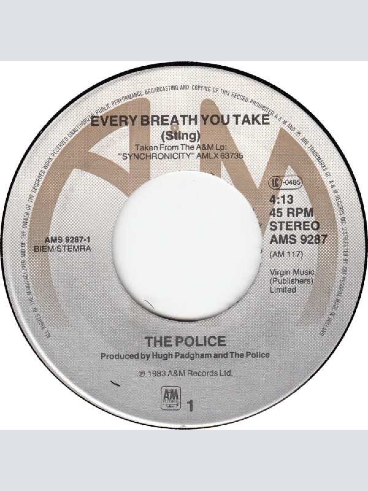 Vinyl / The Police - Every Breath You Take