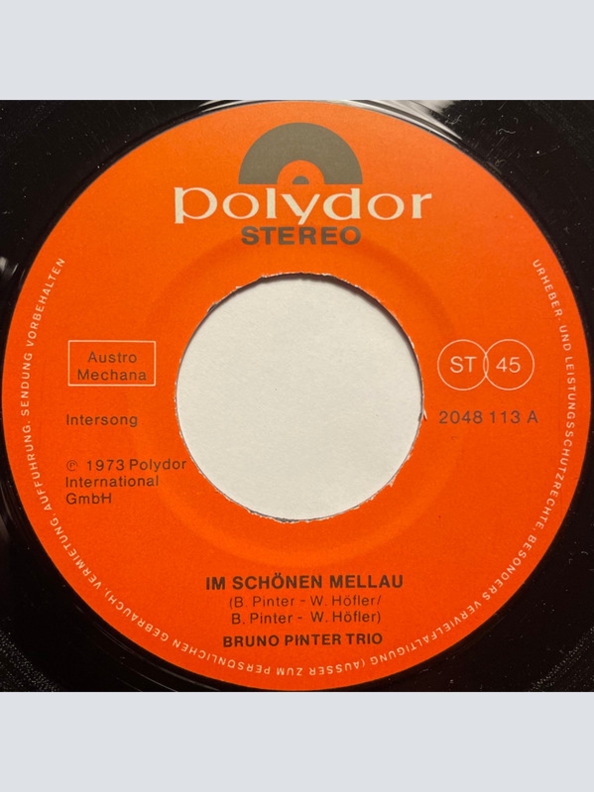 Vinyl / Bruno Pinter Trio - Im Schönen Mellau