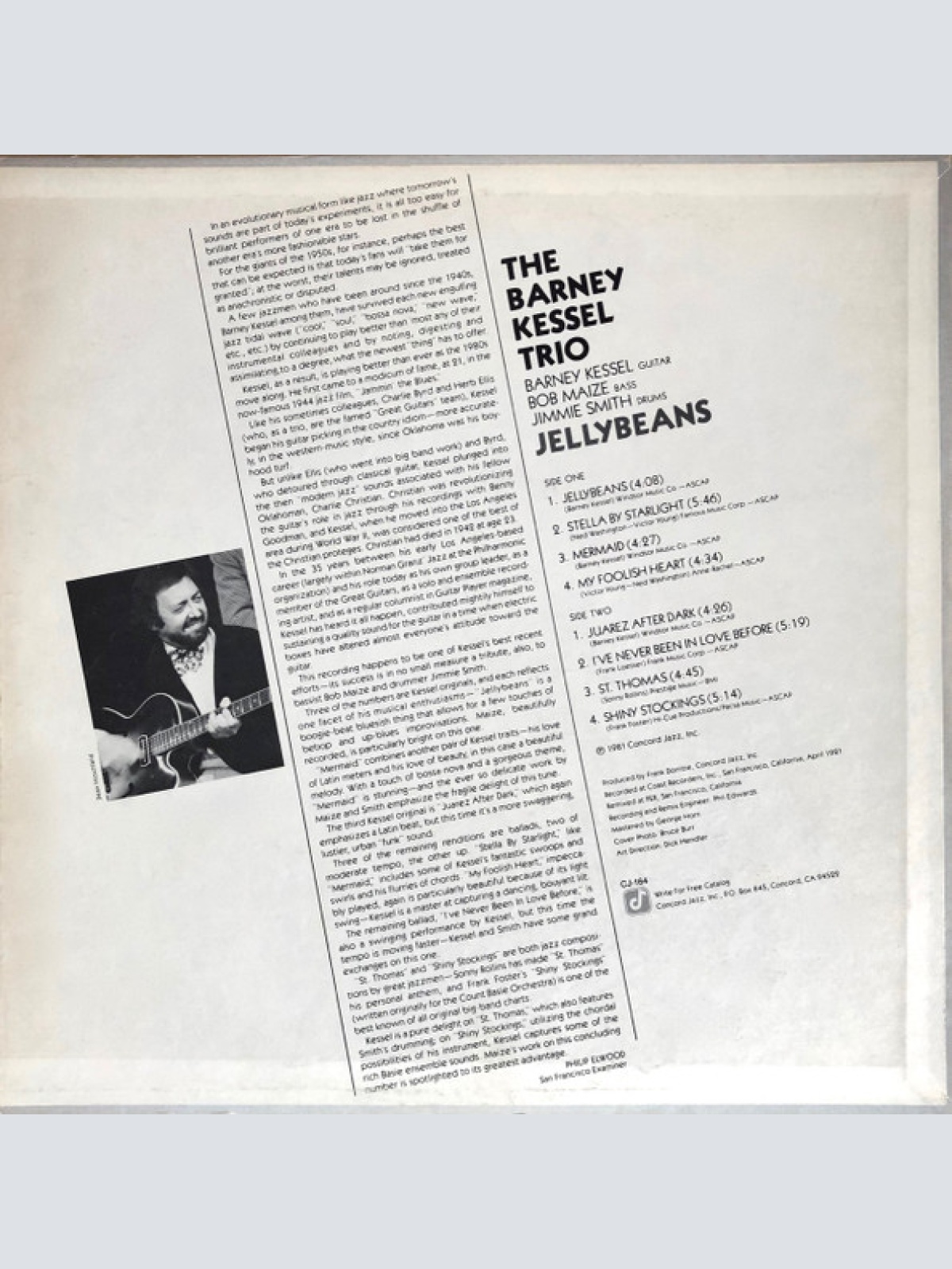 Vinyl / The Barney Kessel Trio - Jellybeans